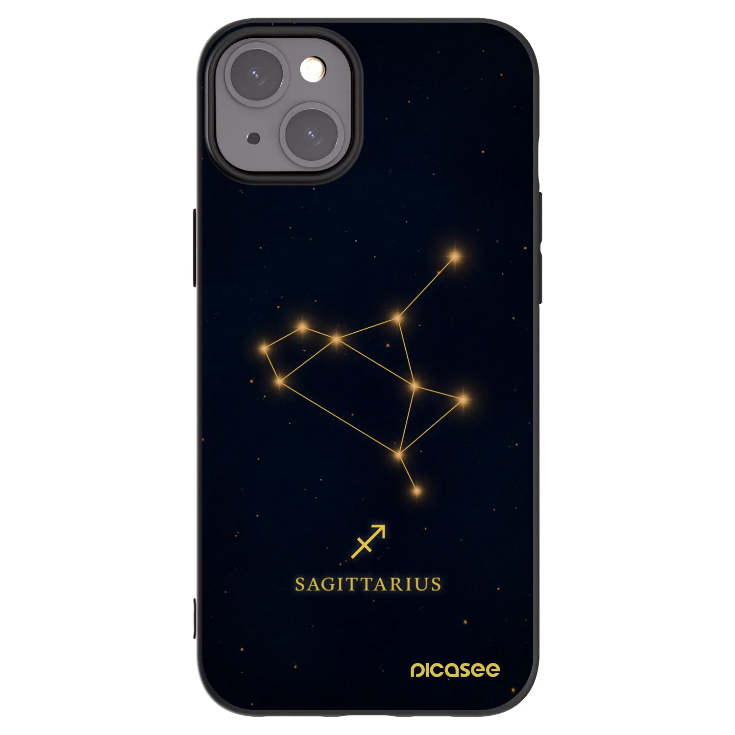 Picasee silikónový čierny obal pre Apple iPhone 15 Plus - SAGITTARIUS