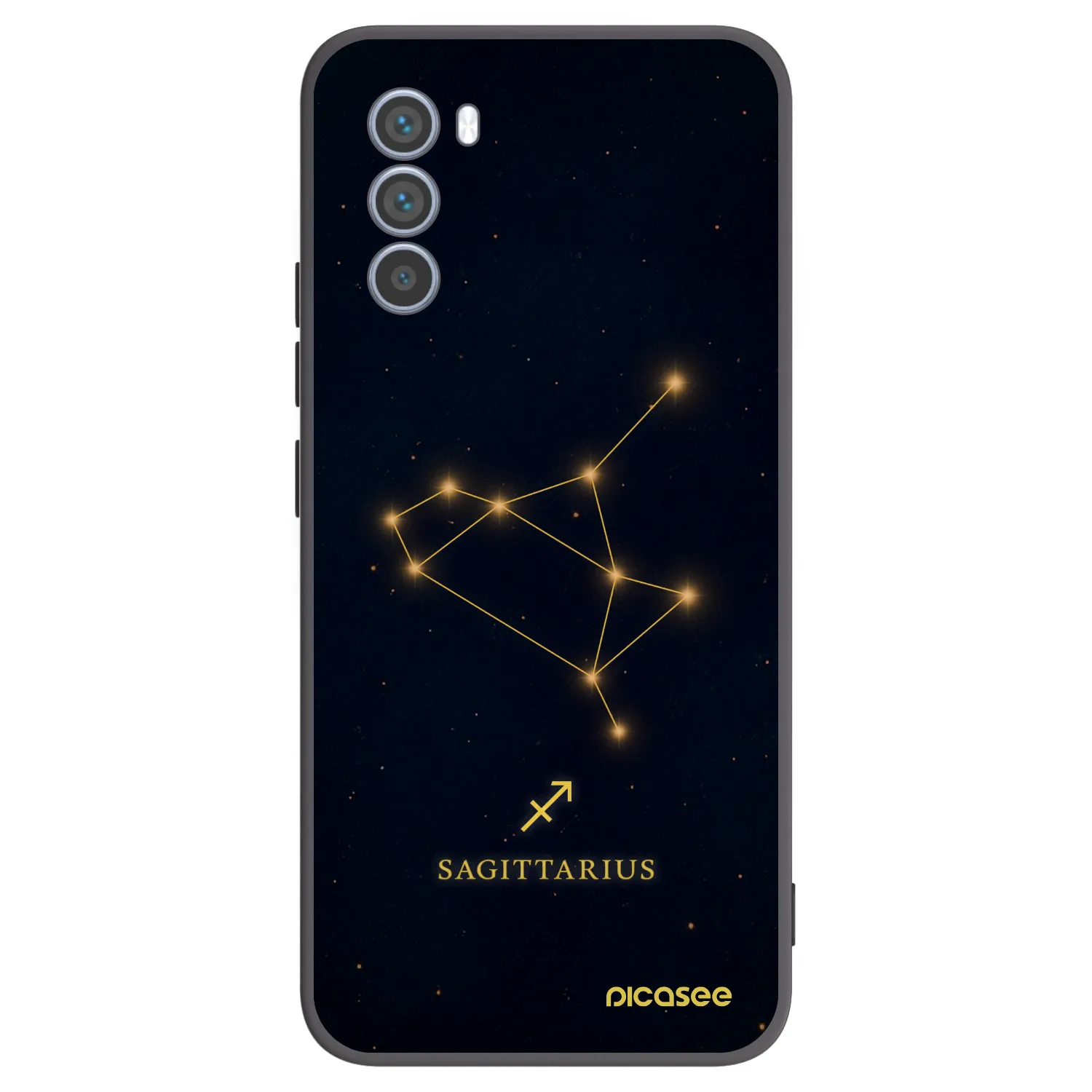 Picasee silikónový čierny obal pre Motorola Moto G62 - SAGITTARIUS