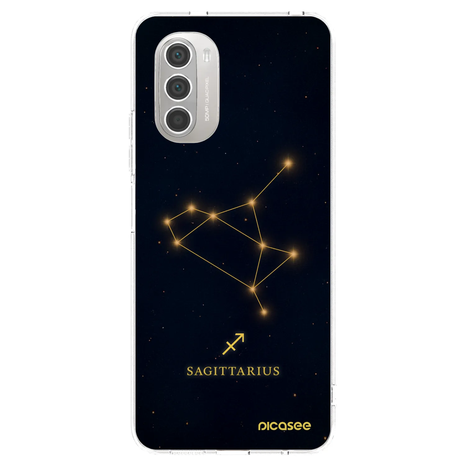 Picasee silikónový prehľadný obal pre Motorola Moto G51 - SAGITTARIUS