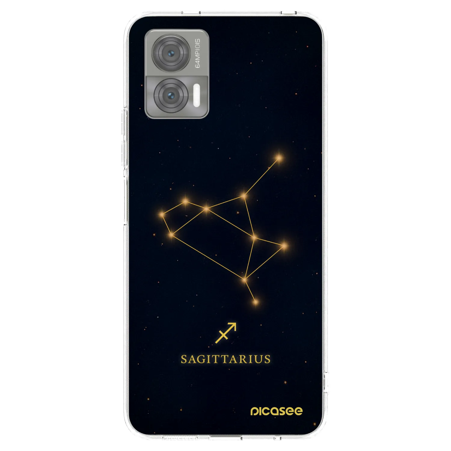 Picasee silikónový prehľadný obal pre Motorola Edge 30 Neo - SAGITTARIUS