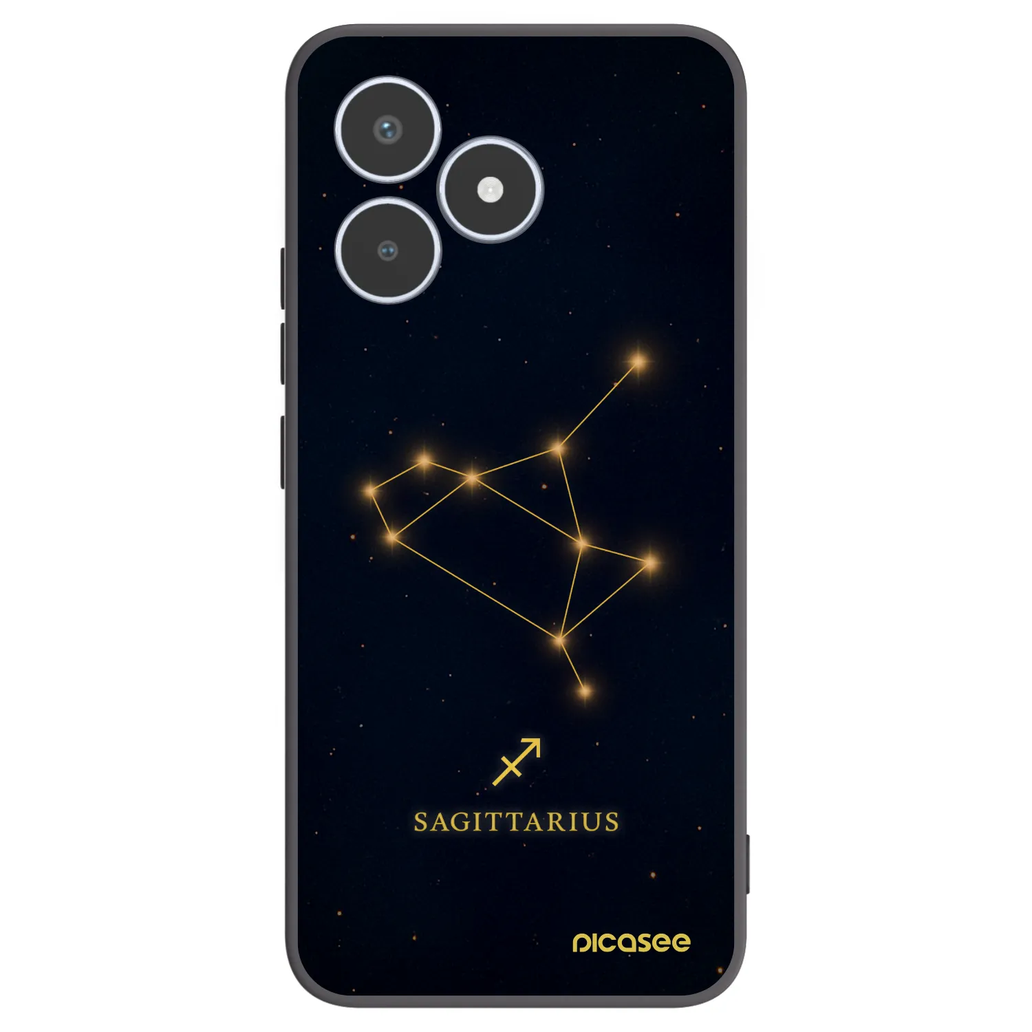 Picasee silikónový čierny obal pre Realme C53 - SAGITTARIUS