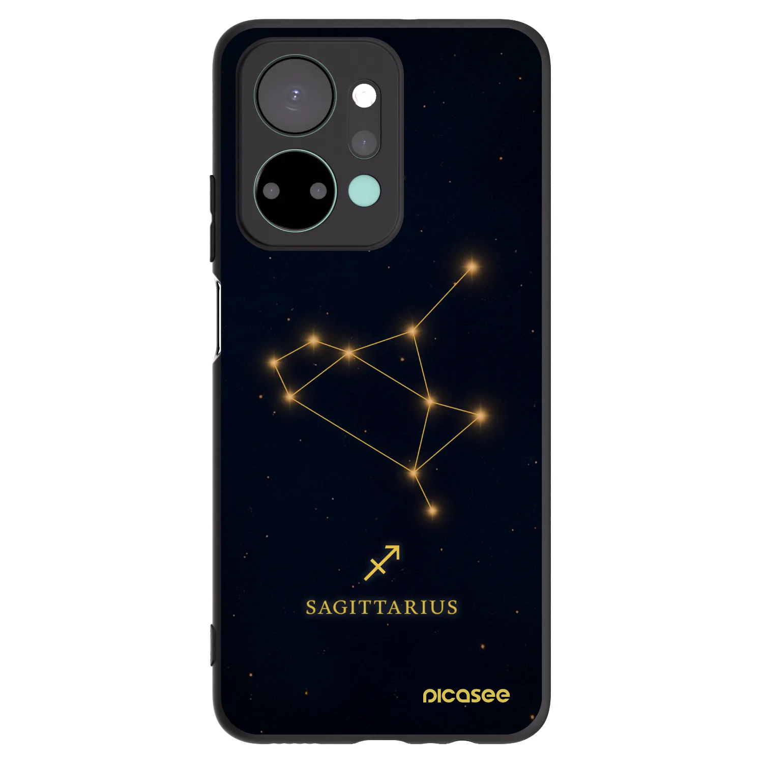 Picasee silikónový čierny obal pre Honor X7a - SAGITTARIUS