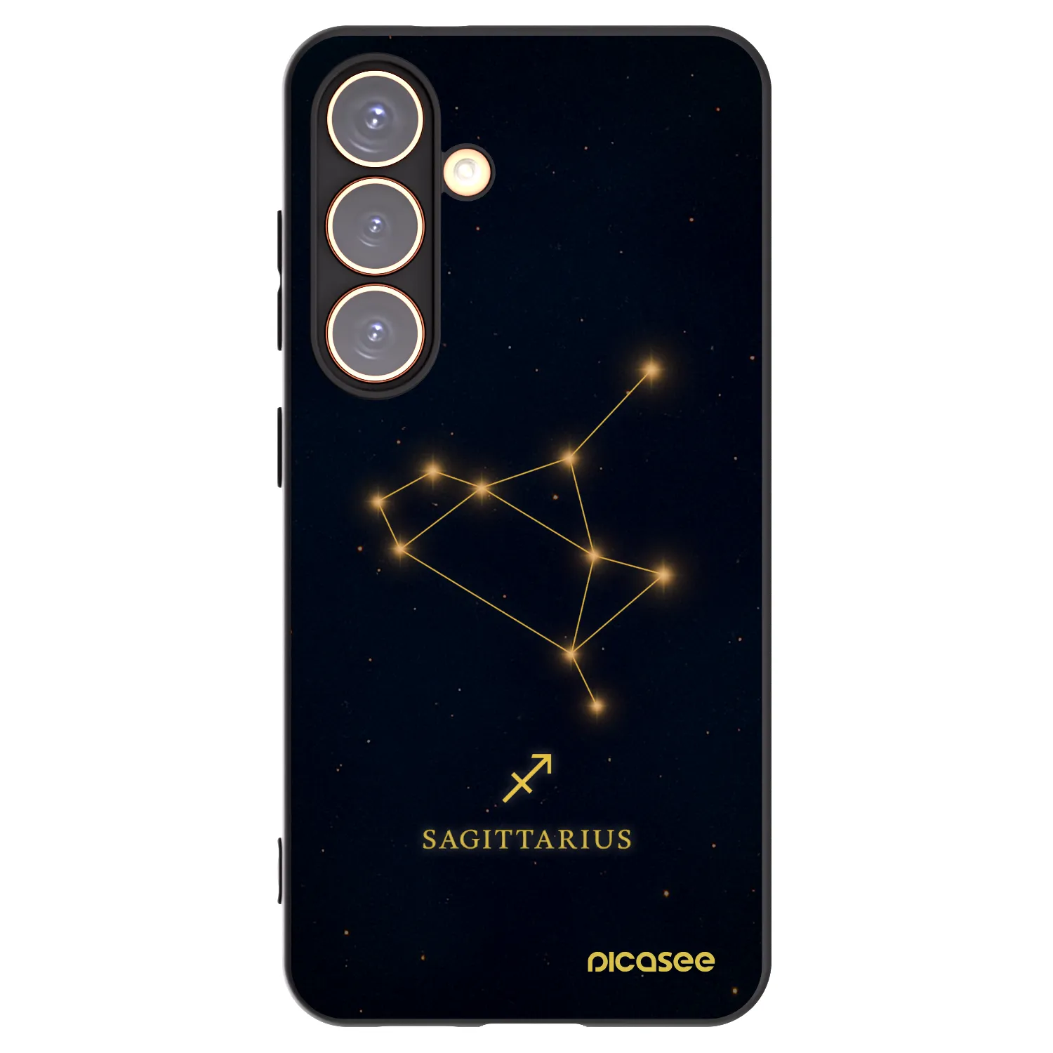Picasee silikónový čierny obal pre Samsung Galaxy S24 S921B 5G - SAGITTARIUS