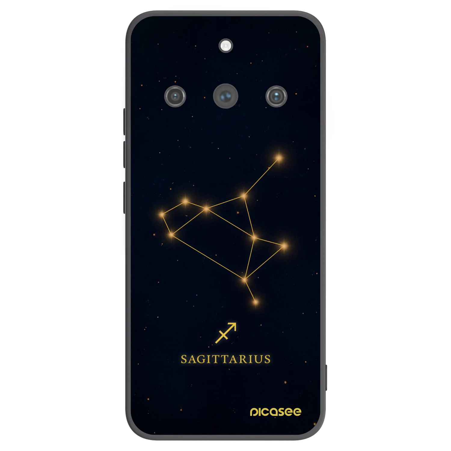 Picasee silikónový čierny obal pre Realme 11 Pro+ - SAGITTARIUS