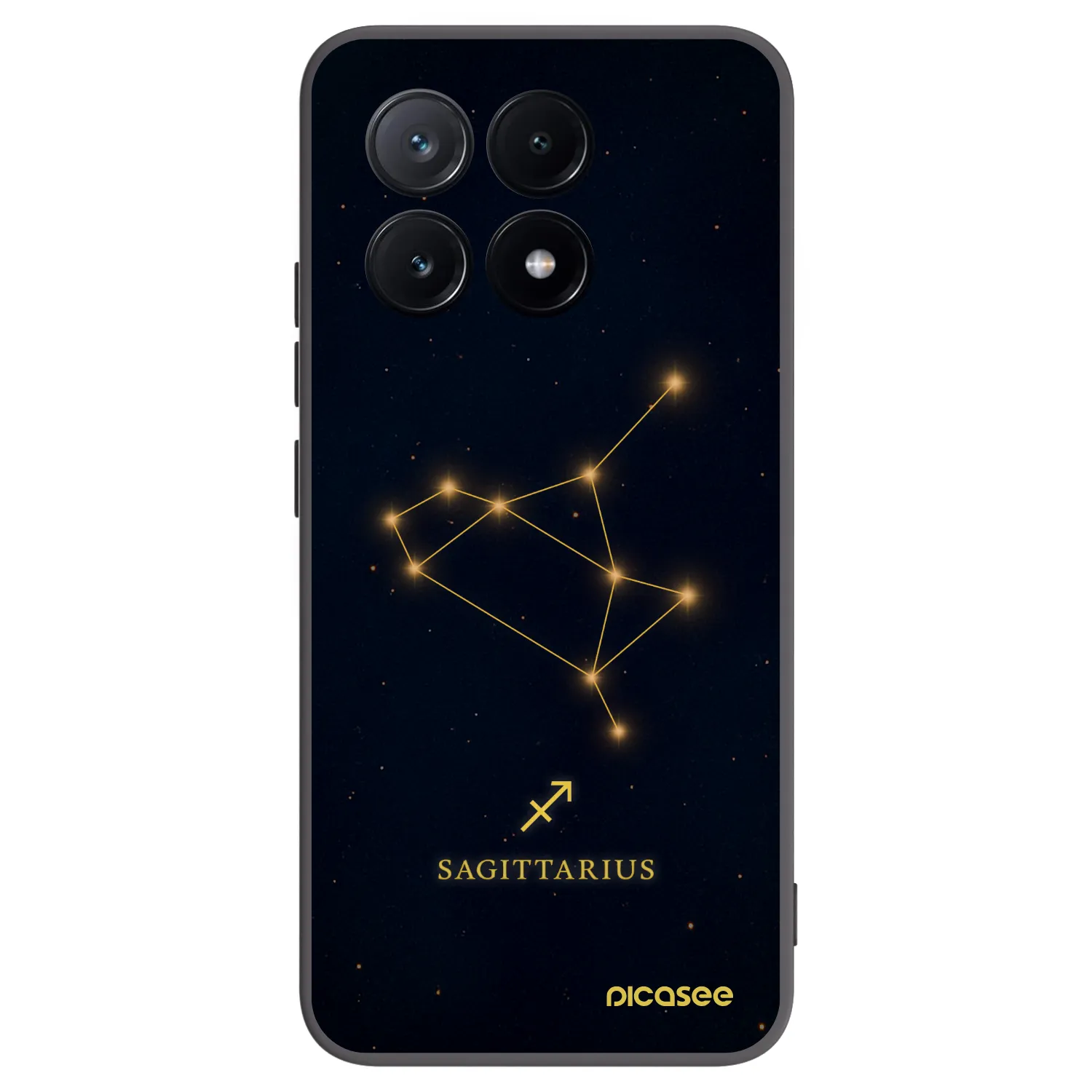 Picasee silikónový čierny obal pre Xiaomi Poco X6 Pro - SAGITTARIUS