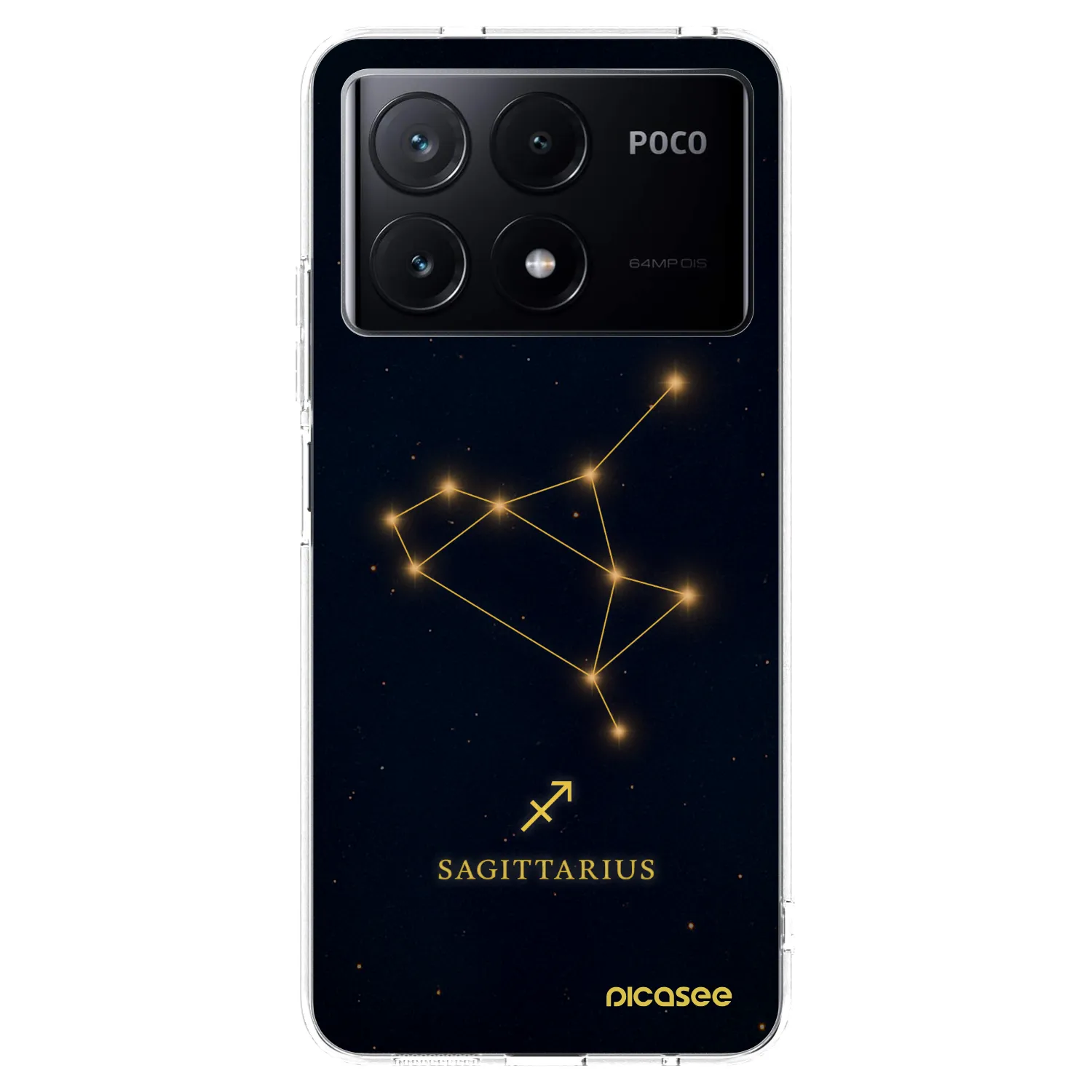 Picasee silikónový prehľadný obal pre Xiaomi Poco X6 Pro - SAGITTARIUS