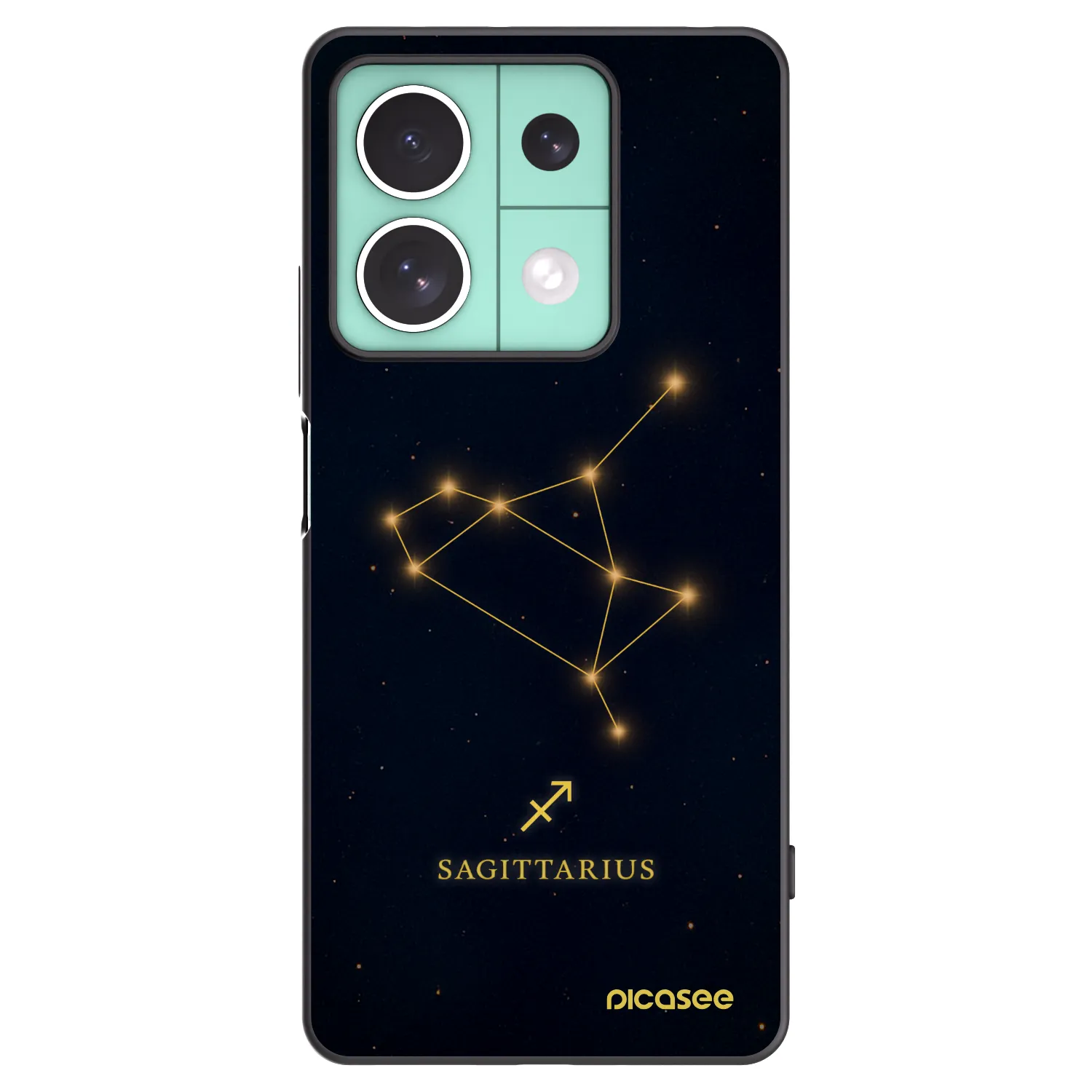 Picasee silikónový čierny obal pre Xiaomi Redmi Note 13 5G - SAGITTARIUS