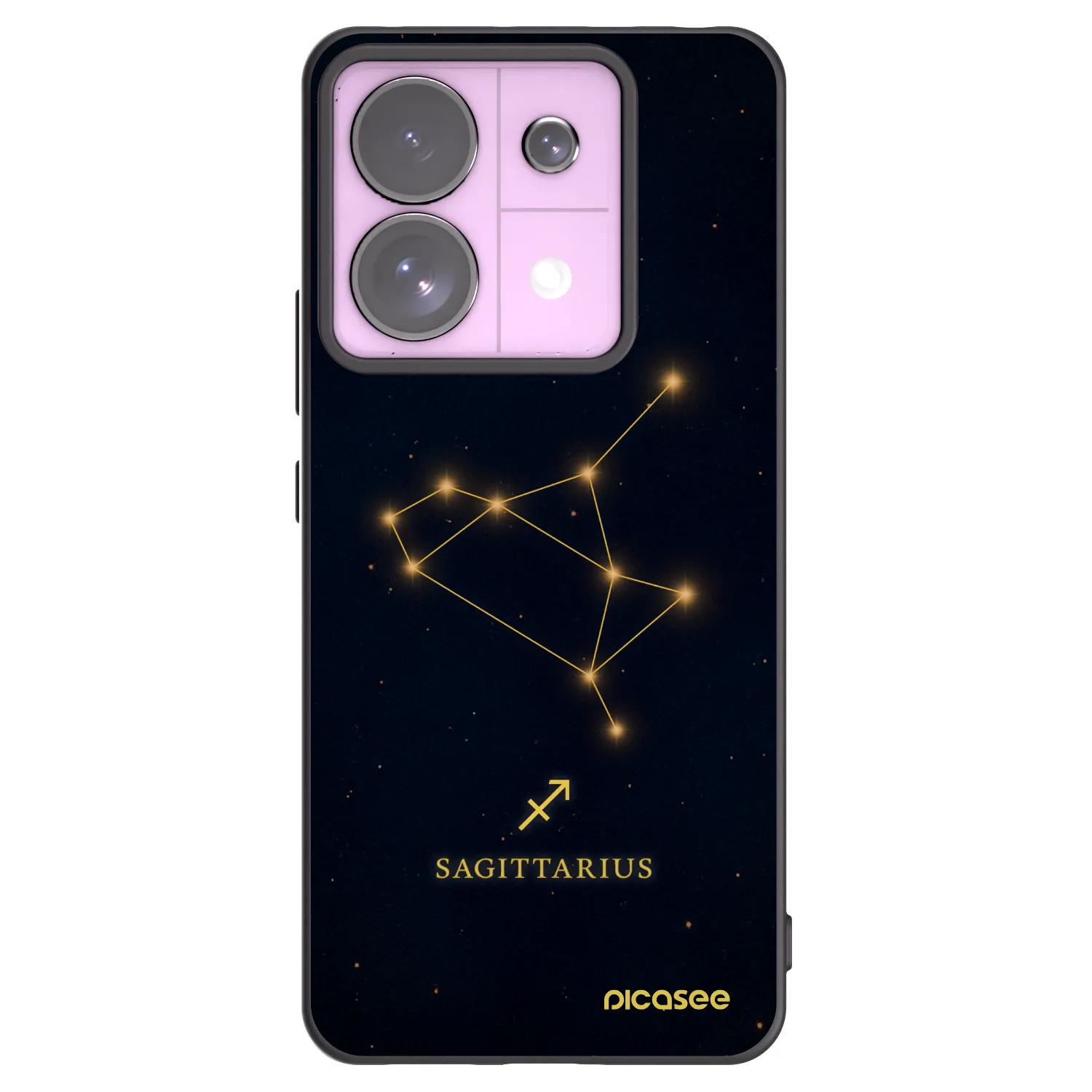 Picasee silikónový čierny obal pre Xiaomi Redmi Note 13 Pro 5G - SAGITTARIUS