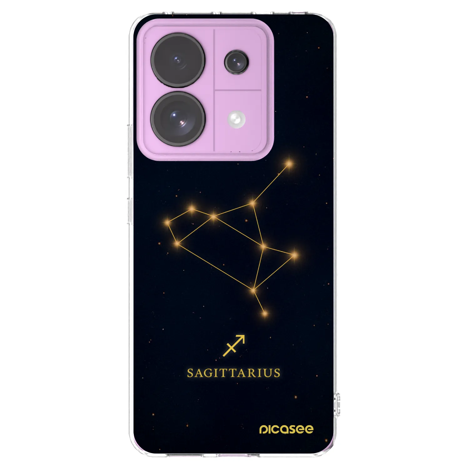 Picasee silikónový prehľadný obal pre Xiaomi Redmi Note 13 Pro 5G - SAGITTARIUS