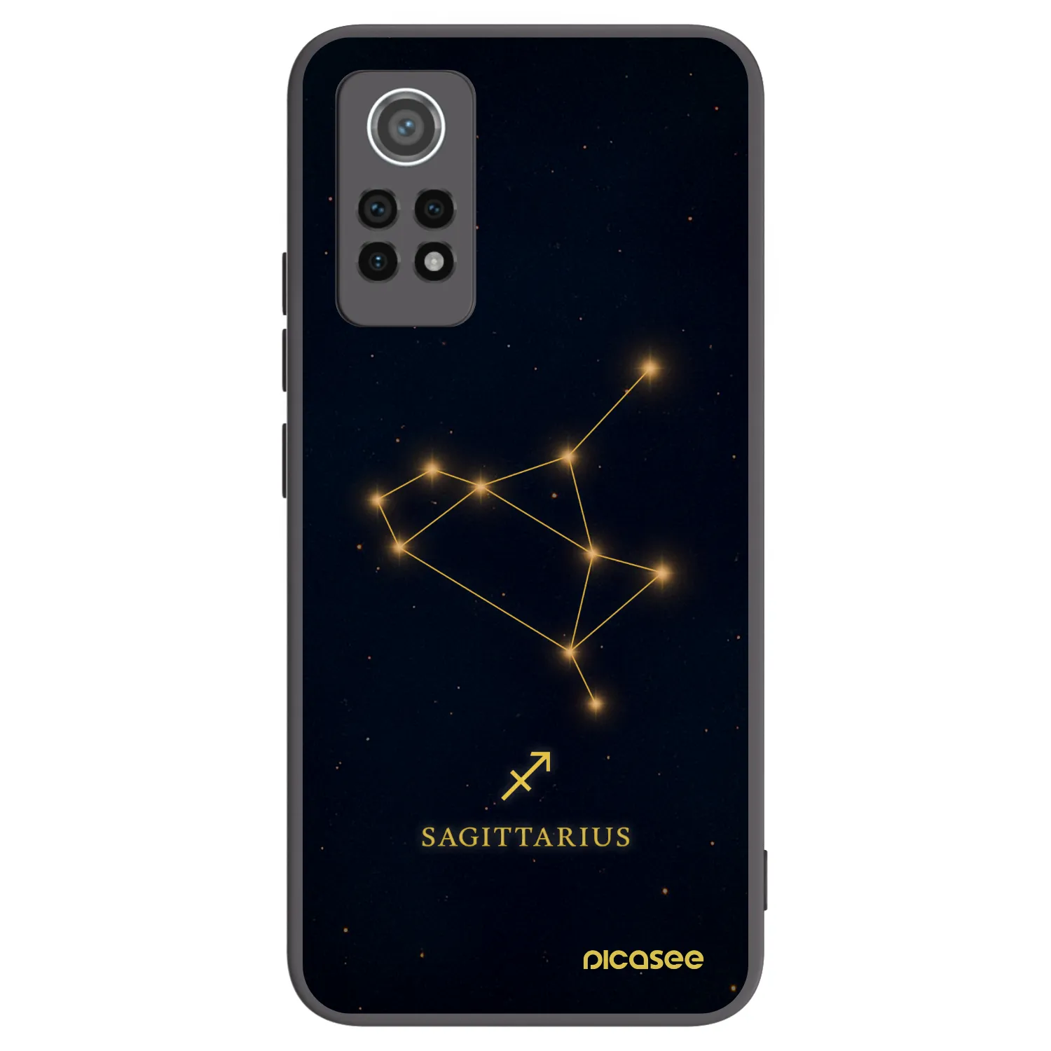 Picasee silikónový čierny obal pre Xiaomi Redmi Note 12 Pro 4G - SAGITTARIUS