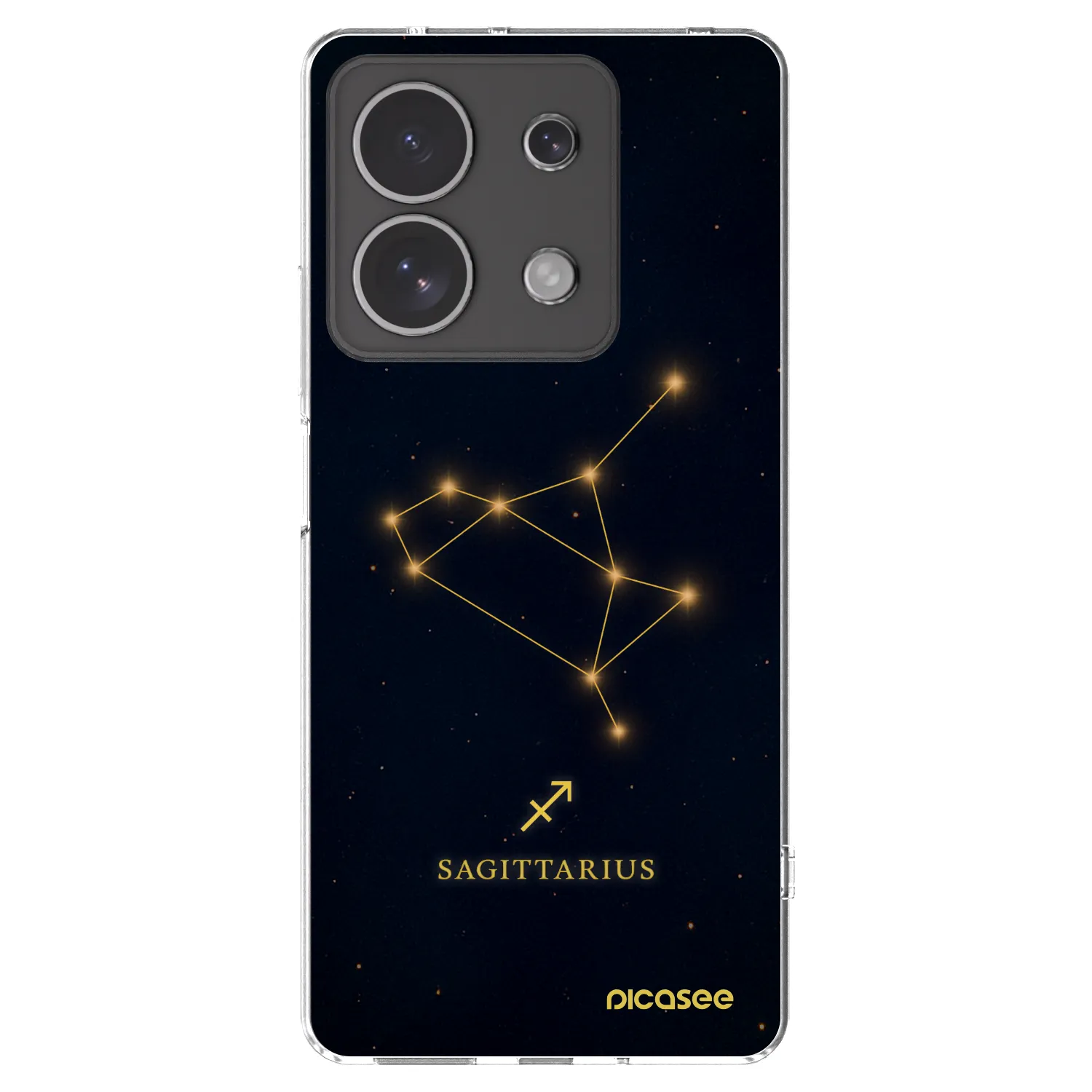 Picasee silikónový prehľadný obal pre Xiaomi Redmi Note 13 4G - SAGITTARIUS