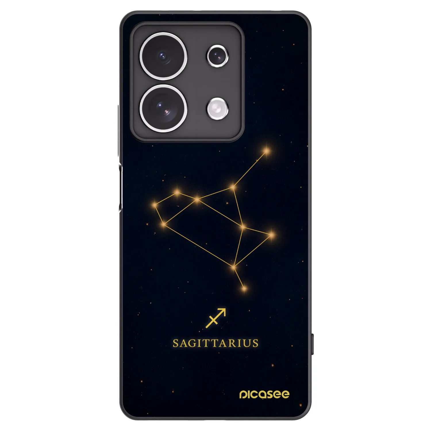 Picasee silikónový čierny obal pre Xiaomi Redmi Note 13 4G - SAGITTARIUS