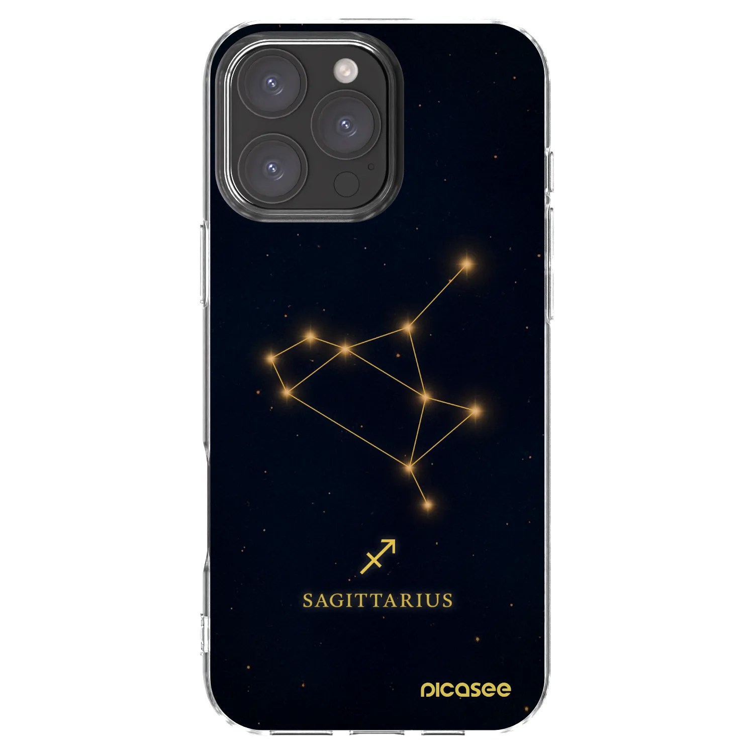 Picasee silikónový prehľadný obal pre Apple iPhone 16 Pro Max - SAGITTARIUS