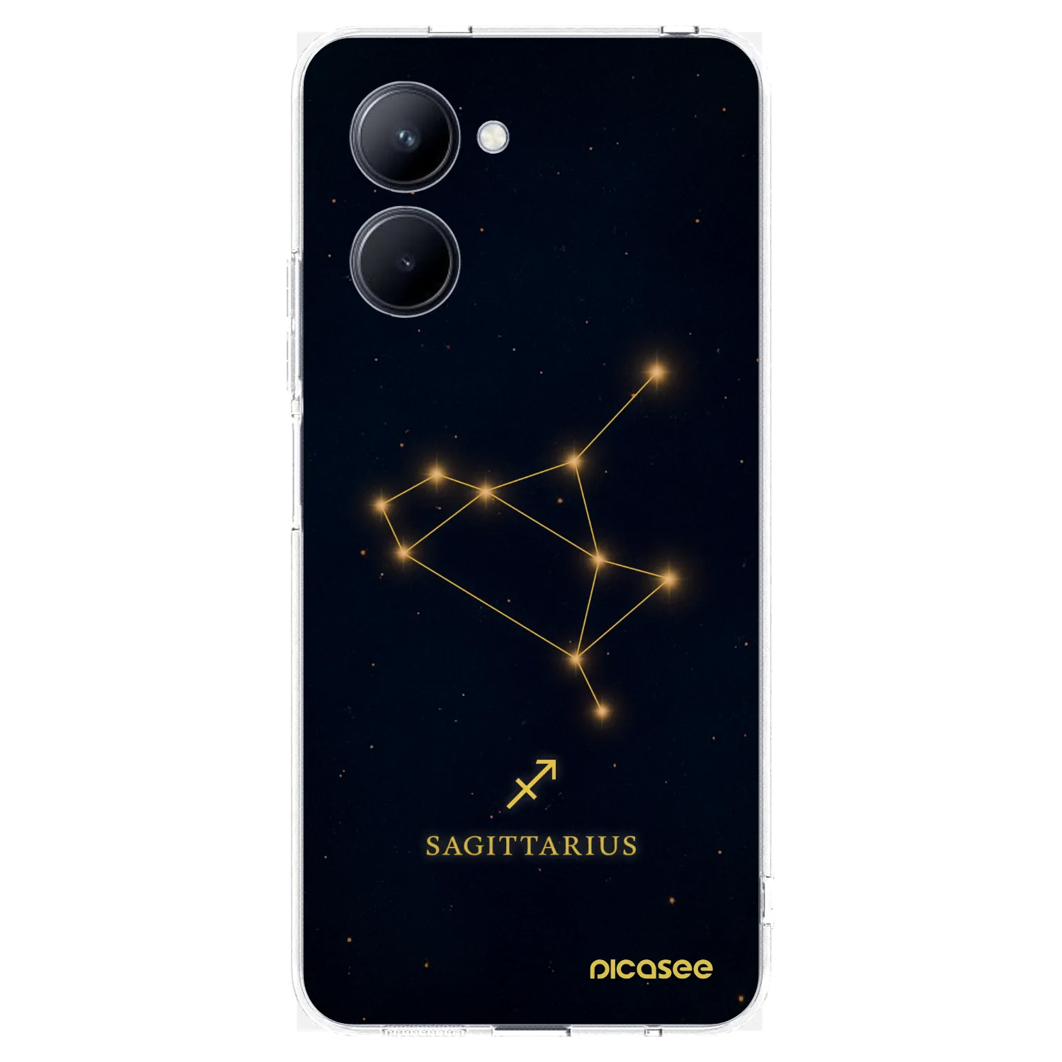 Picasee silikónový prehľadný obal pre Realme C33 (2023) - SAGITTARIUS