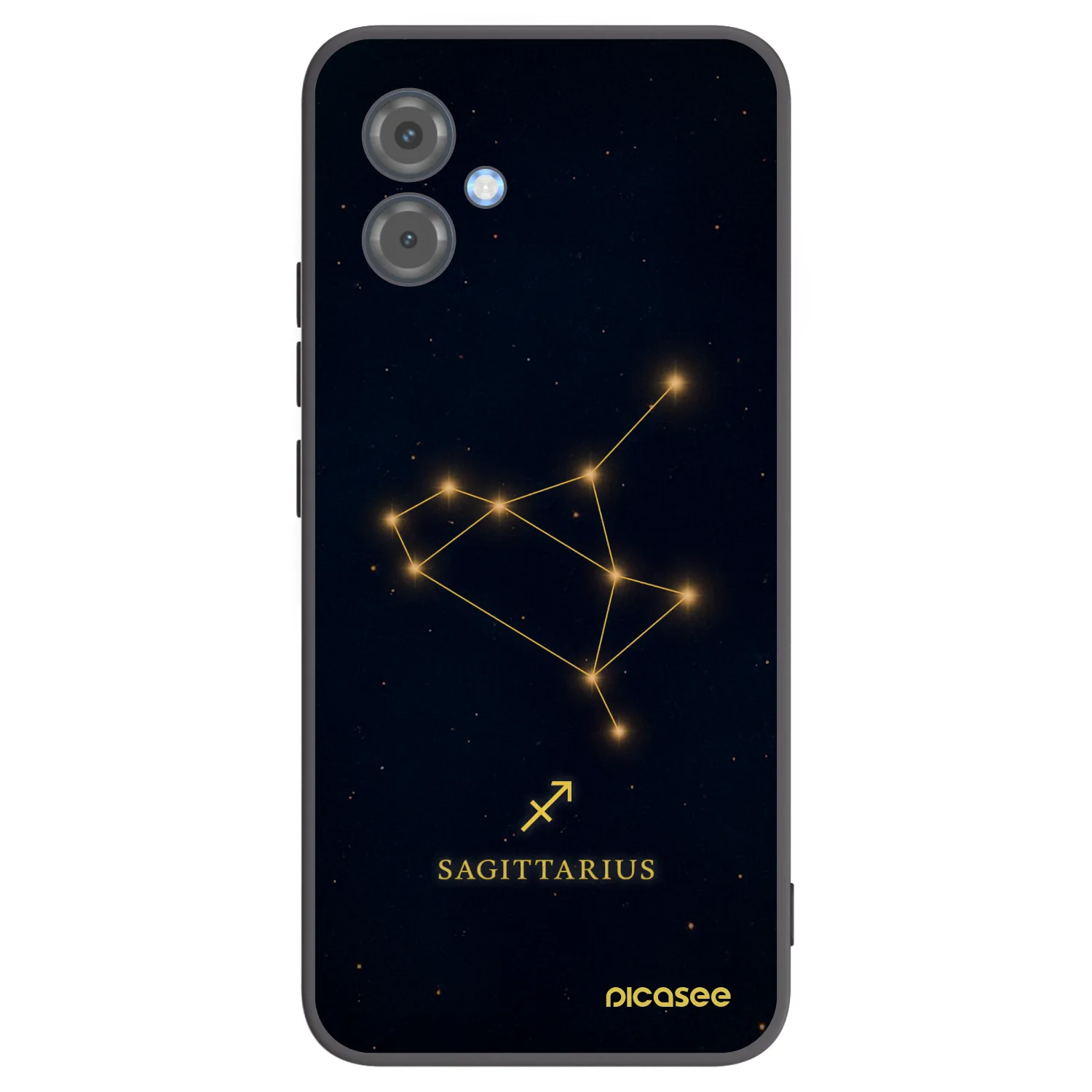 Picasee silikónový čierny obal pre Motorola Moto G14 - SAGITTARIUS