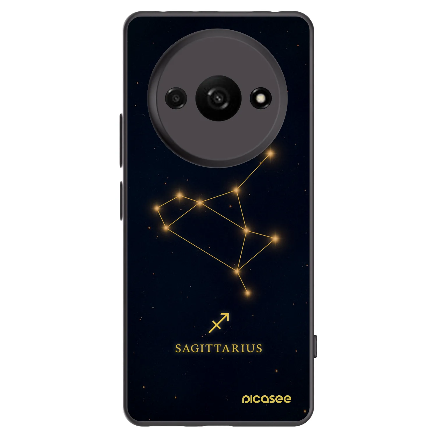 Picasee silikónový čierny obal pre Xiaomi Redmi A3 - SAGITTARIUS