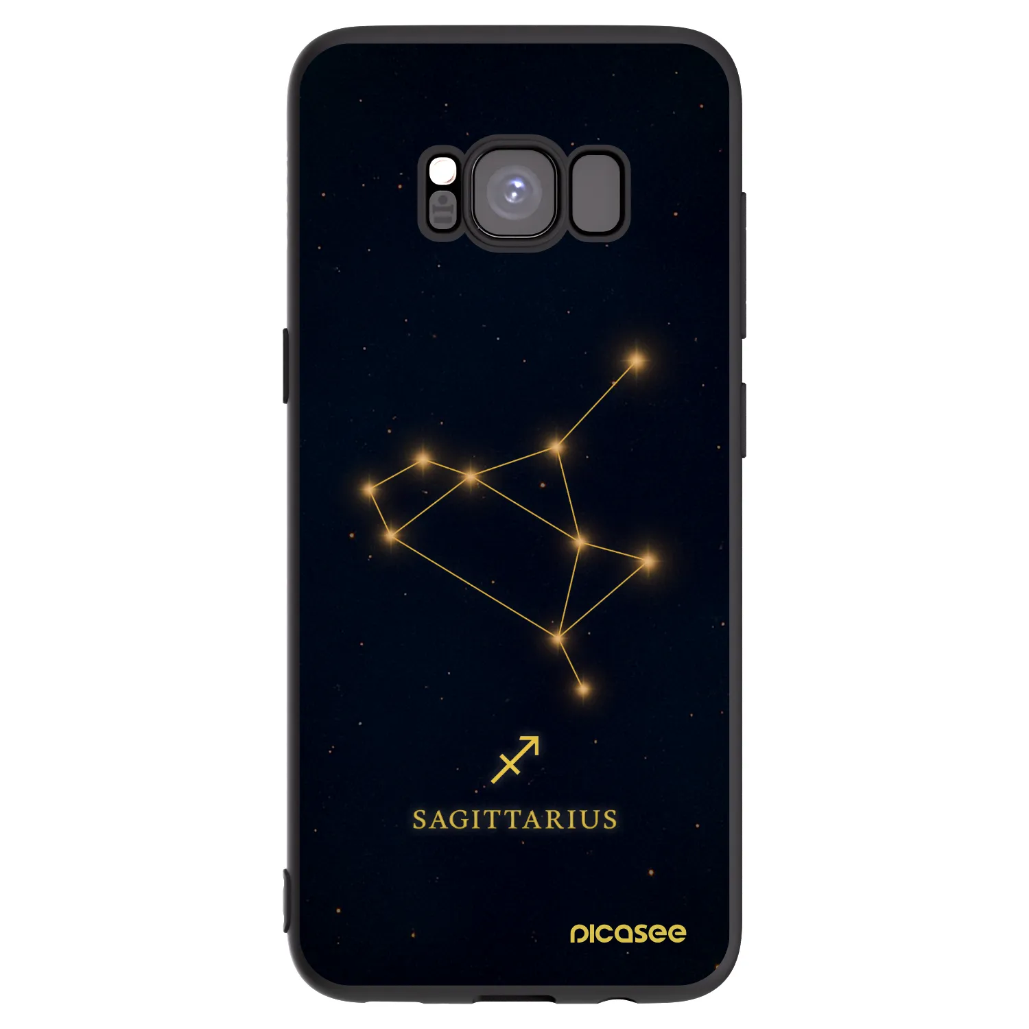 Picasee silikónový čierny obal pre Samsung Galaxy S8 G950F - SAGITTARIUS