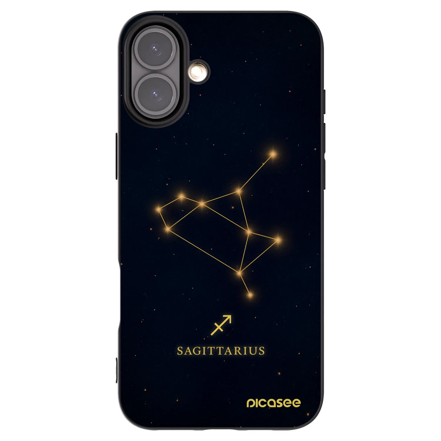 Picasee silikónový čierny obal pre Apple iPhone 16 Plus - SAGITTARIUS