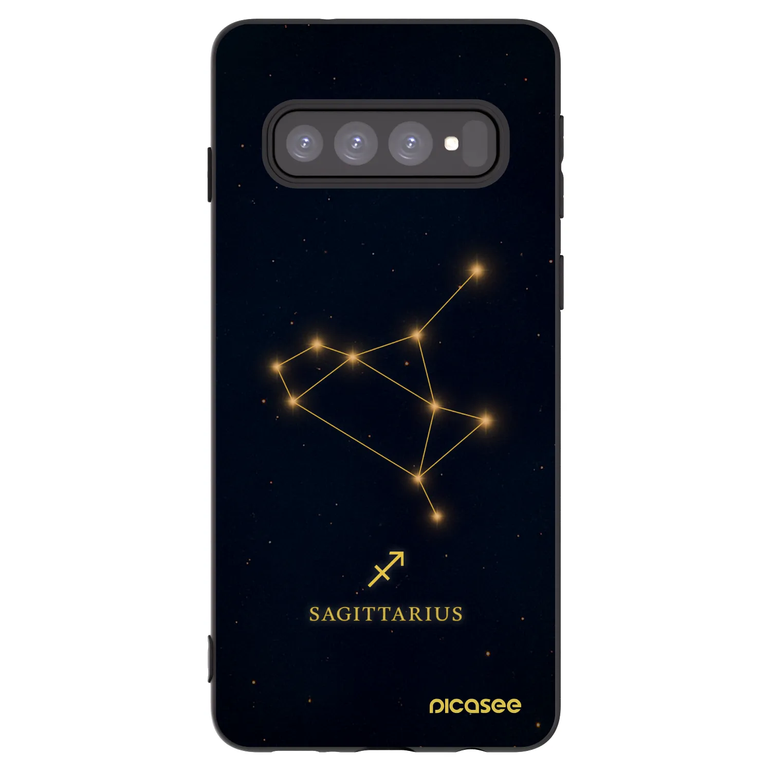 Picasee silikónový čierny obal pre Samsung Galaxy S10 G973 - SAGITTARIUS