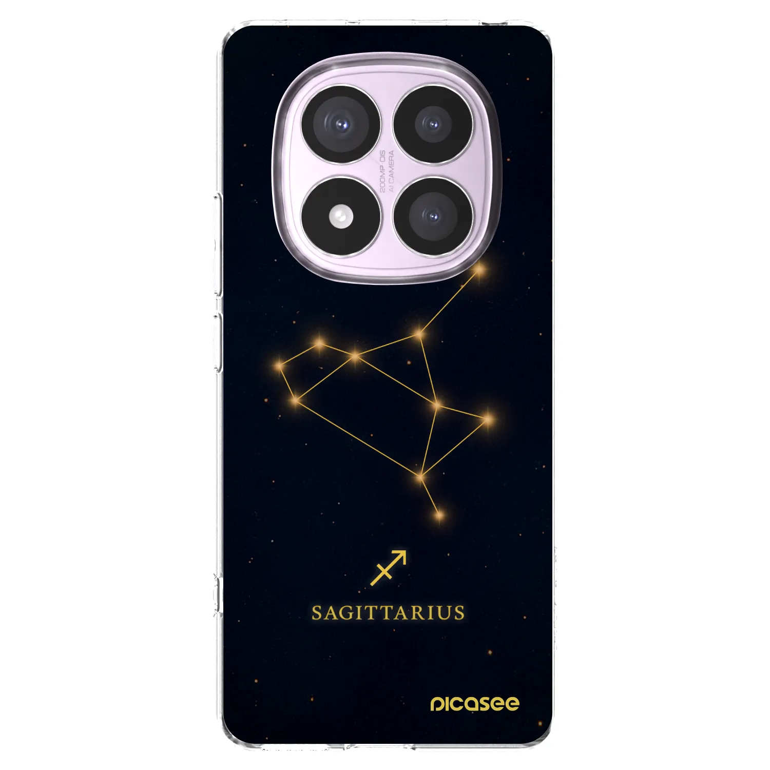 Picasee silikónový prehľadný obal pre Xiaomi Redmi Note 14 Pro 5G - SAGITTARIUS