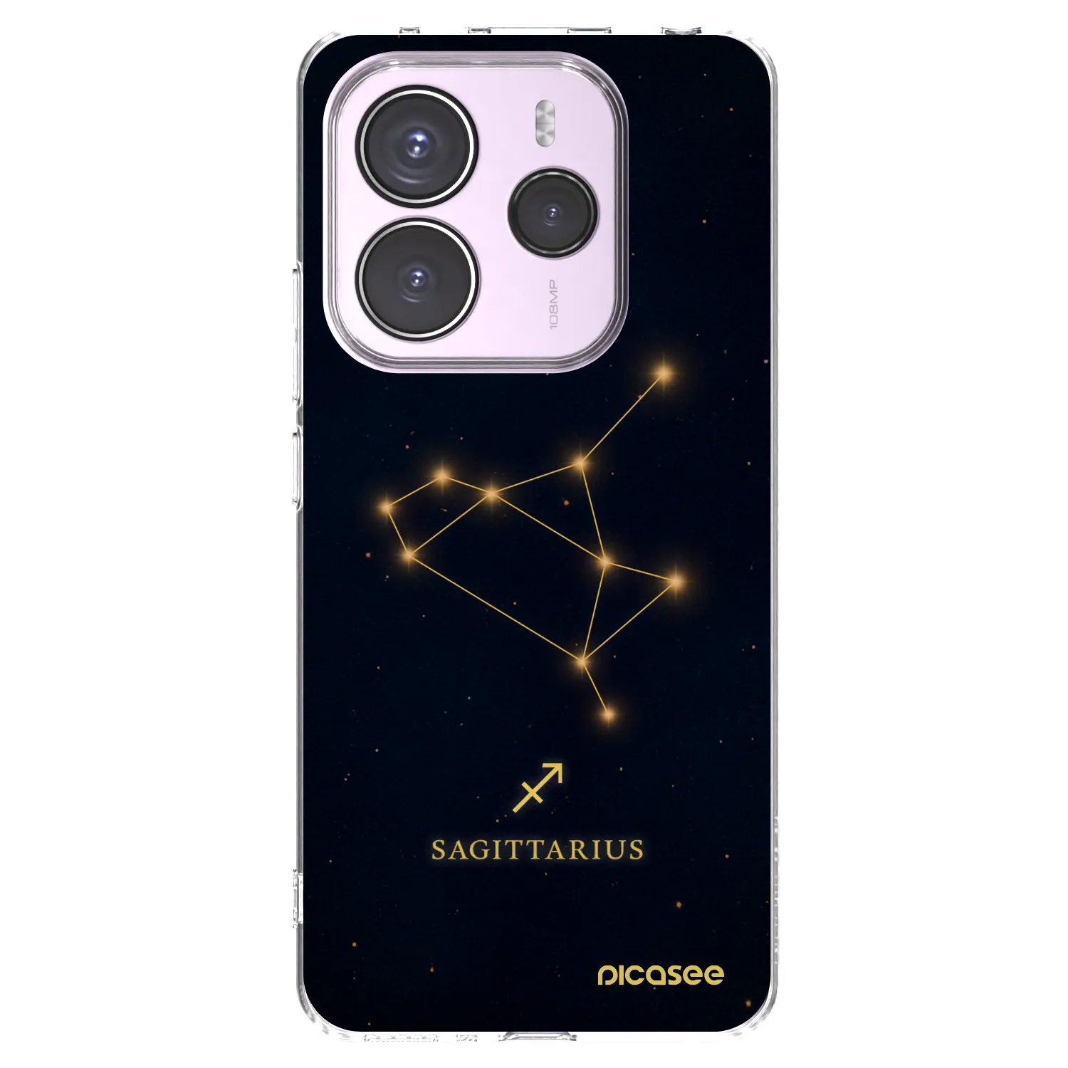 Picasee silikónový prehľadný obal pre Xiaomi Redmi Note 14 5G - SAGITTARIUS