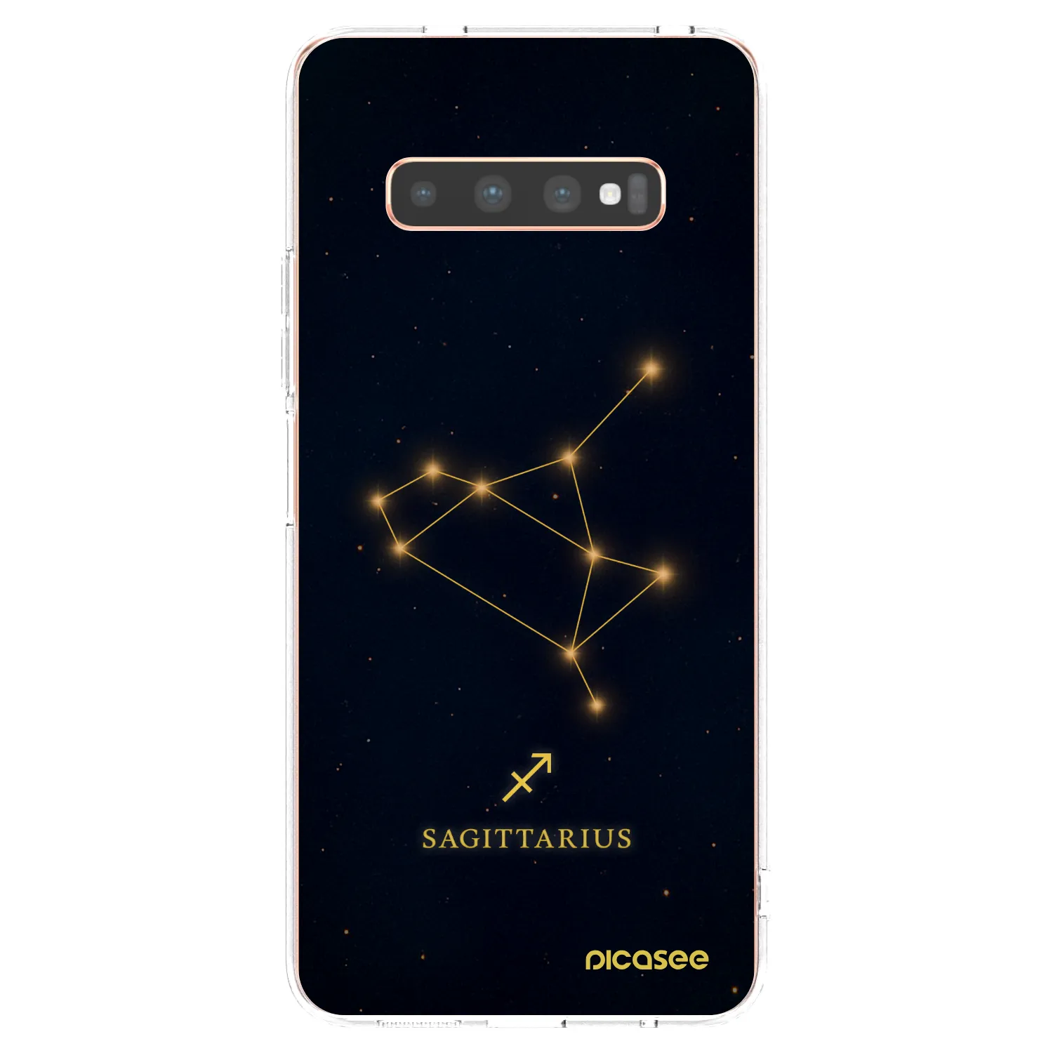 Picasee silikónový prehľadný obal pre Samsung Galaxy S10 Plus G975 - SAGITTARIUS