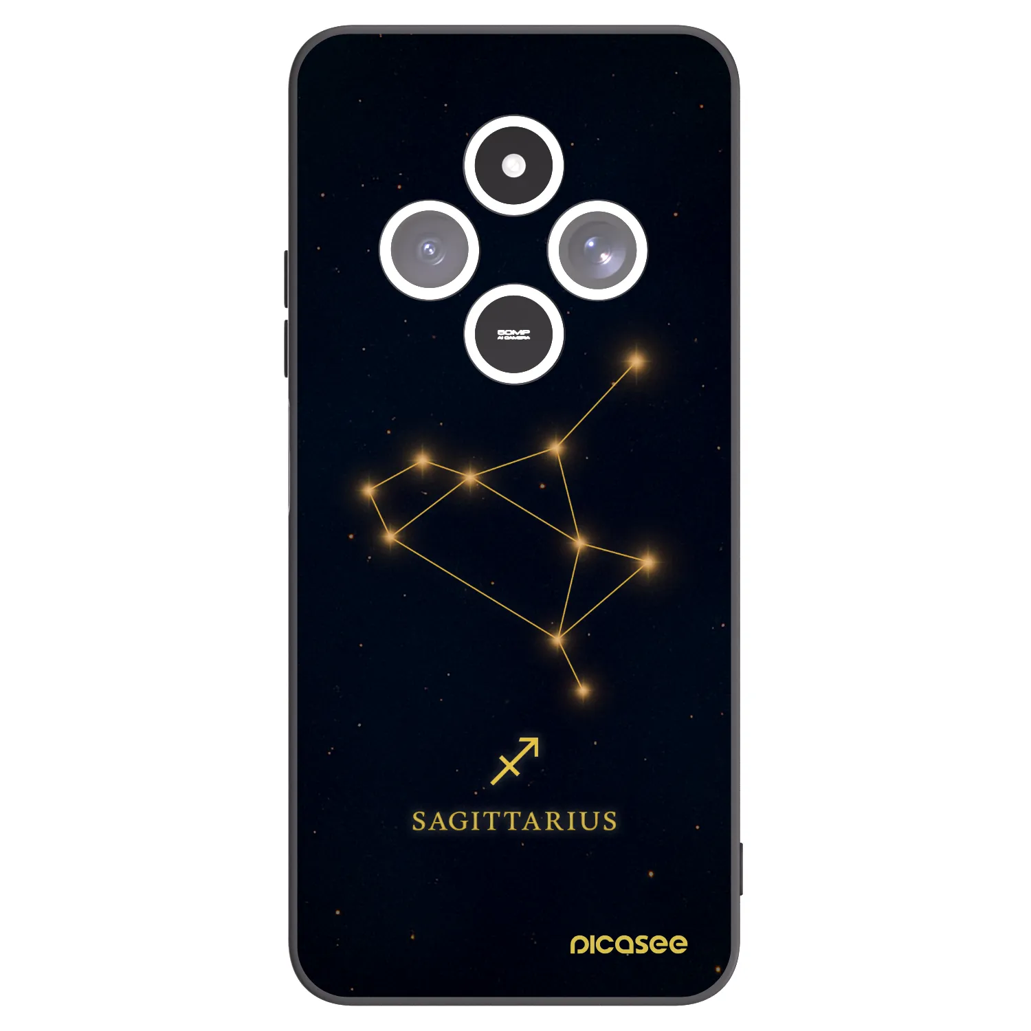 Picasee silikónový čierny obal pre Xiaomi Redmi 14C - SAGITTARIUS
