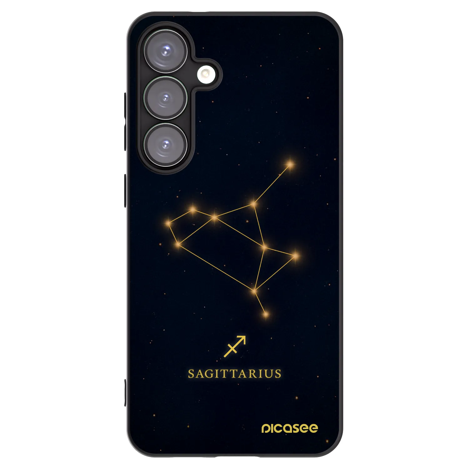 Picasee silikónový čierny obal pre Samsung Galaxy S25+ 5G - SAGITTARIUS