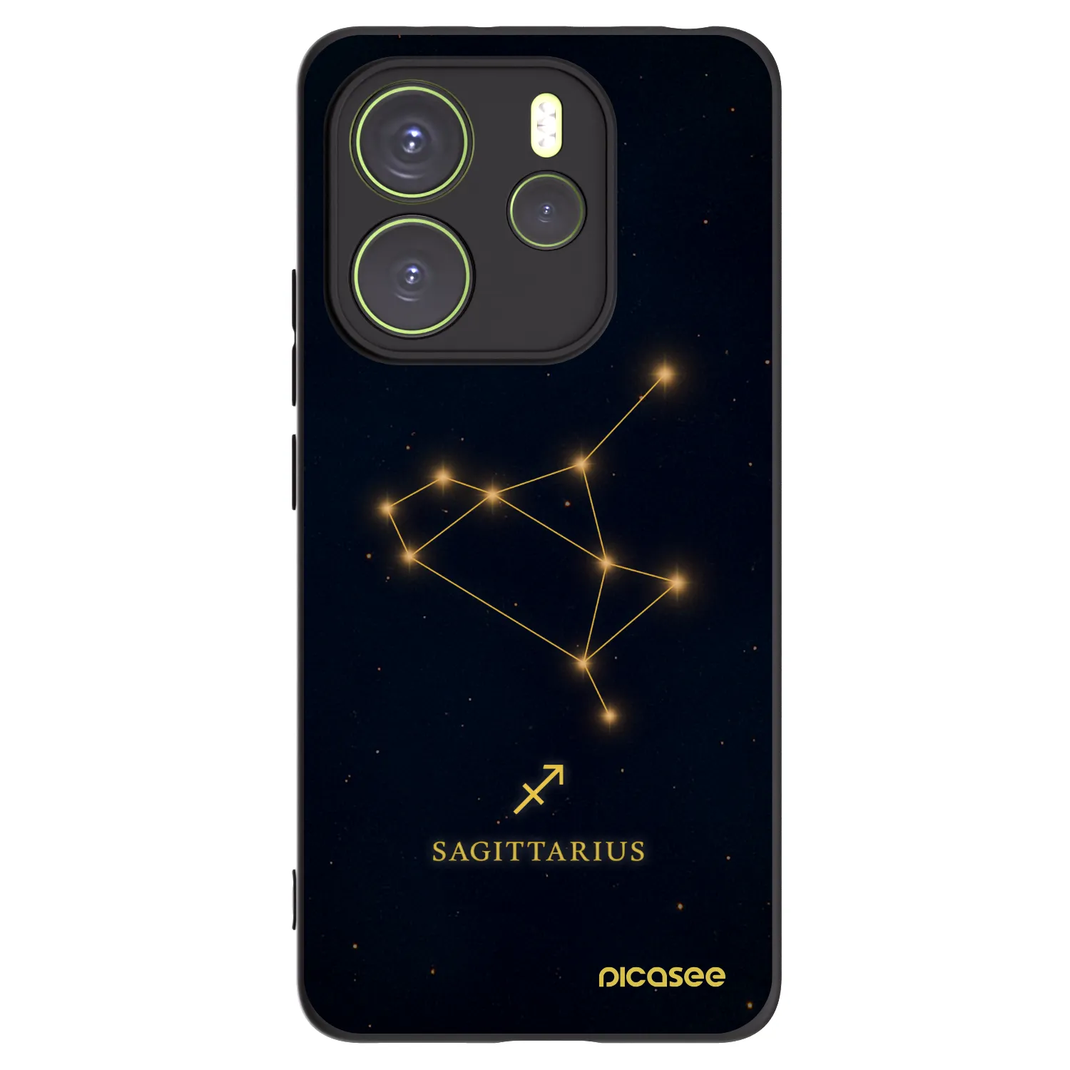 Picasee silikónový čierny obal pre Xiaomi Redmi Note 14 4G - SAGITTARIUS