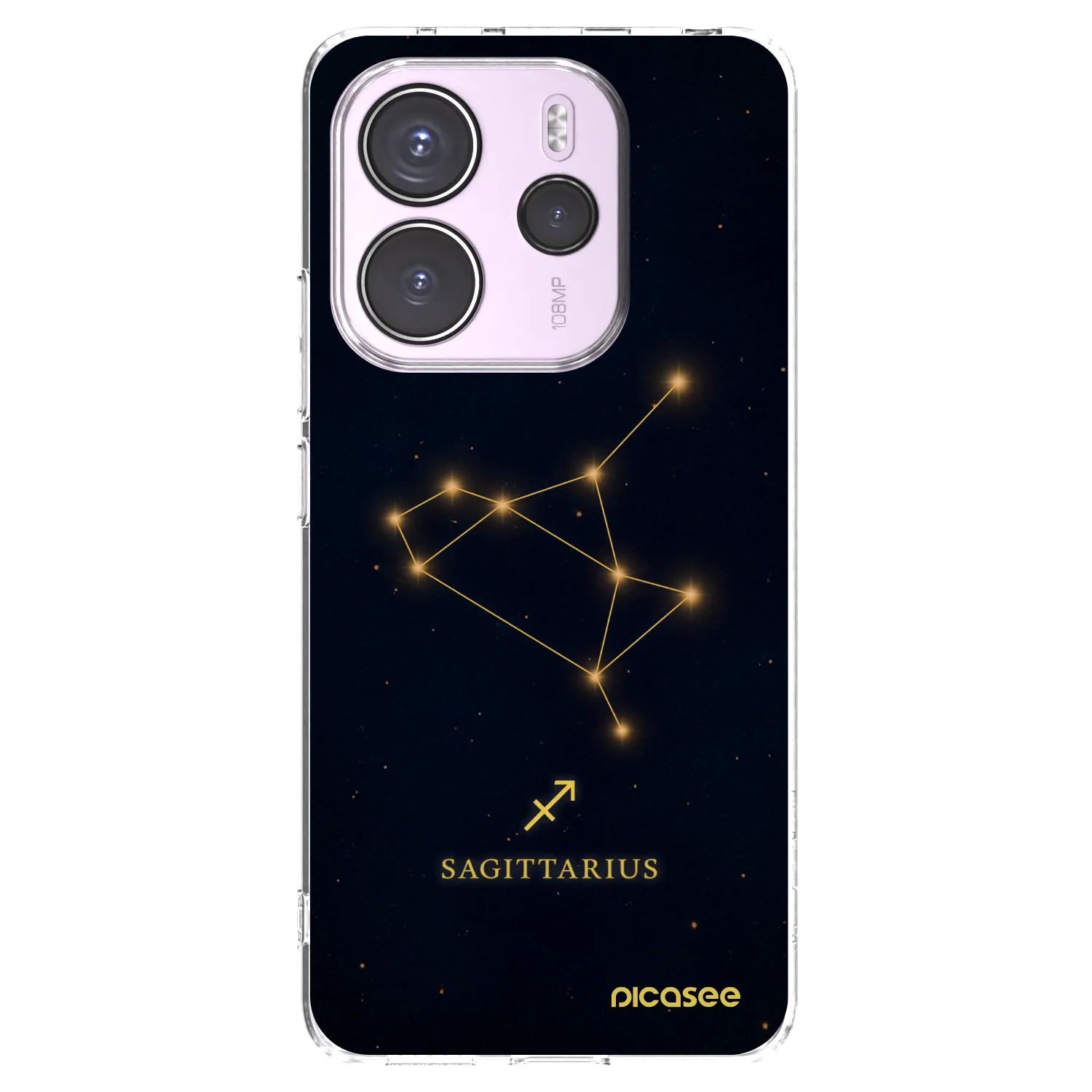 Picasee silikónový prehľadný obal pre Xiaomi Redmi Note 14 4G - SAGITTARIUS