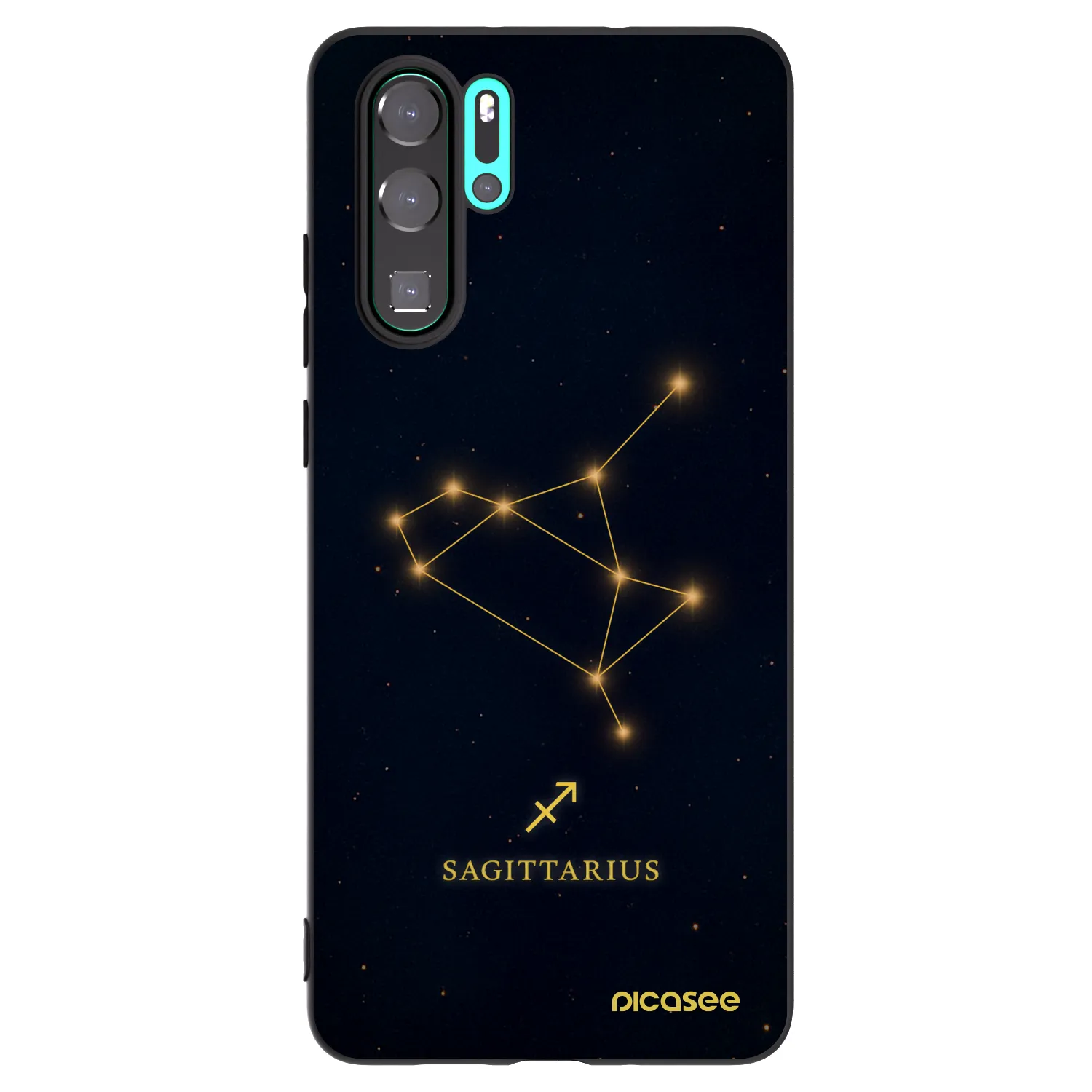 Picasee silikónový čierny obal pre Huawei P30 Pro - SAGITTARIUS