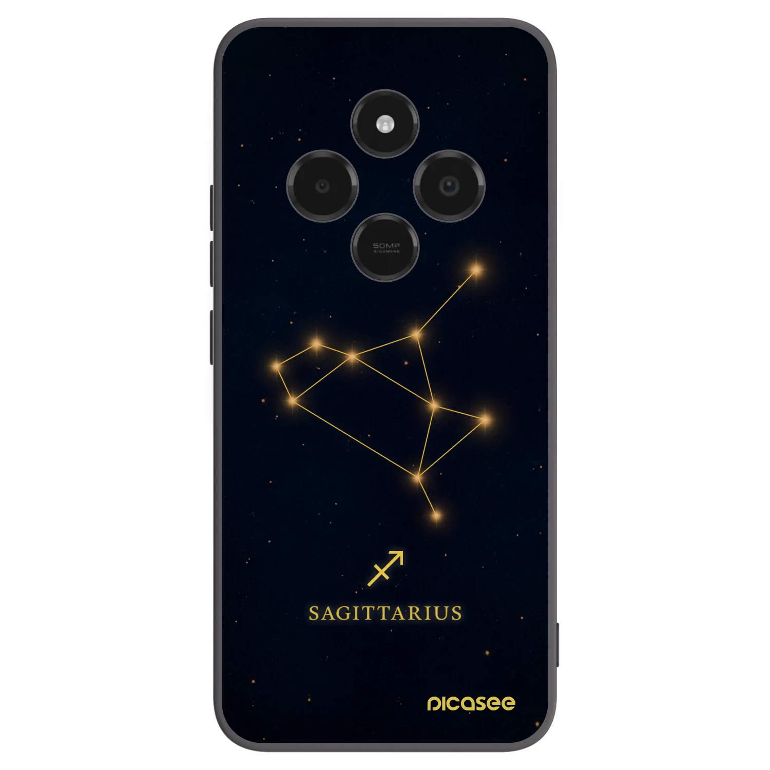 Picasee silikónový čierny obal pre Xiaomi Poco C75 - SAGITTARIUS