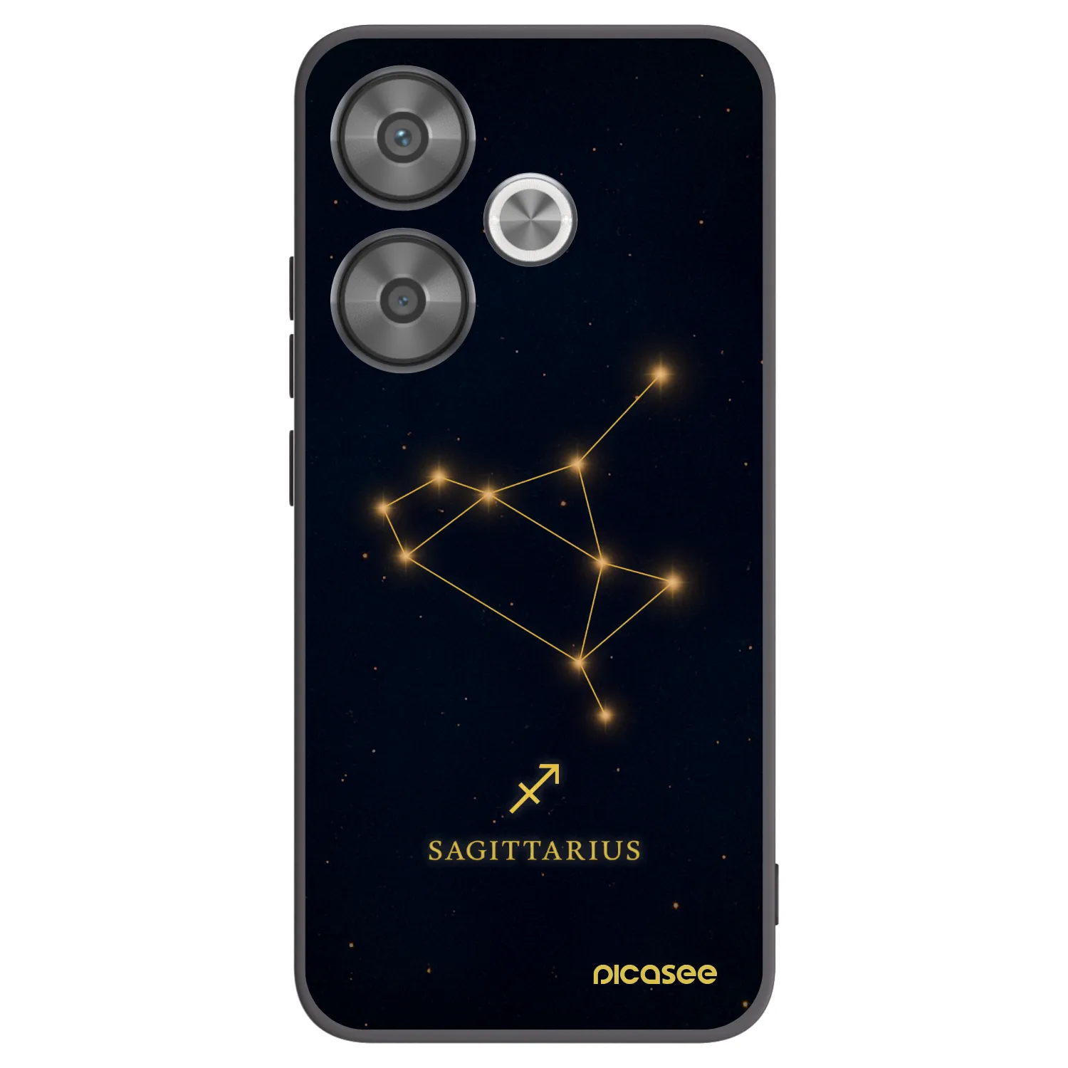 Silikónový čierny obal pre Xiaomi Poco F6 - SAGITTARIUS