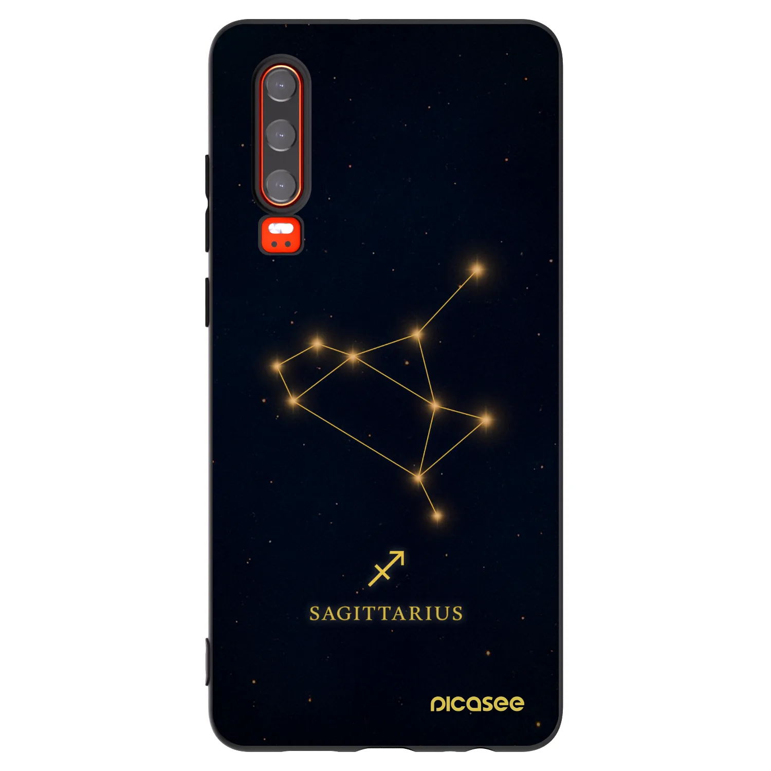 Picasee silikónový čierny obal pre Huawei P30 - SAGITTARIUS