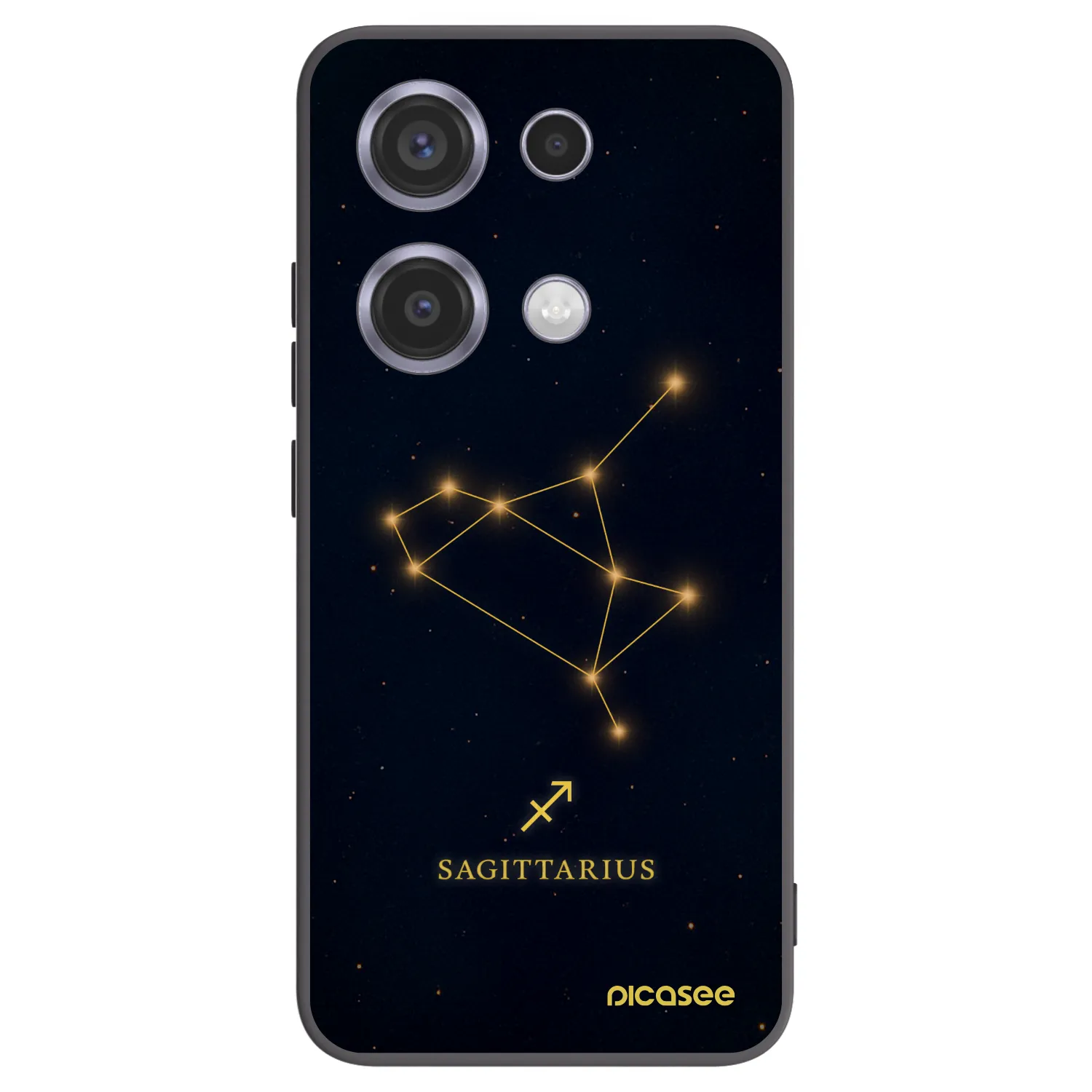 Picasee silikónový čierny obal pre Xiaomi Redmi Note 14S - SAGITTARIUS