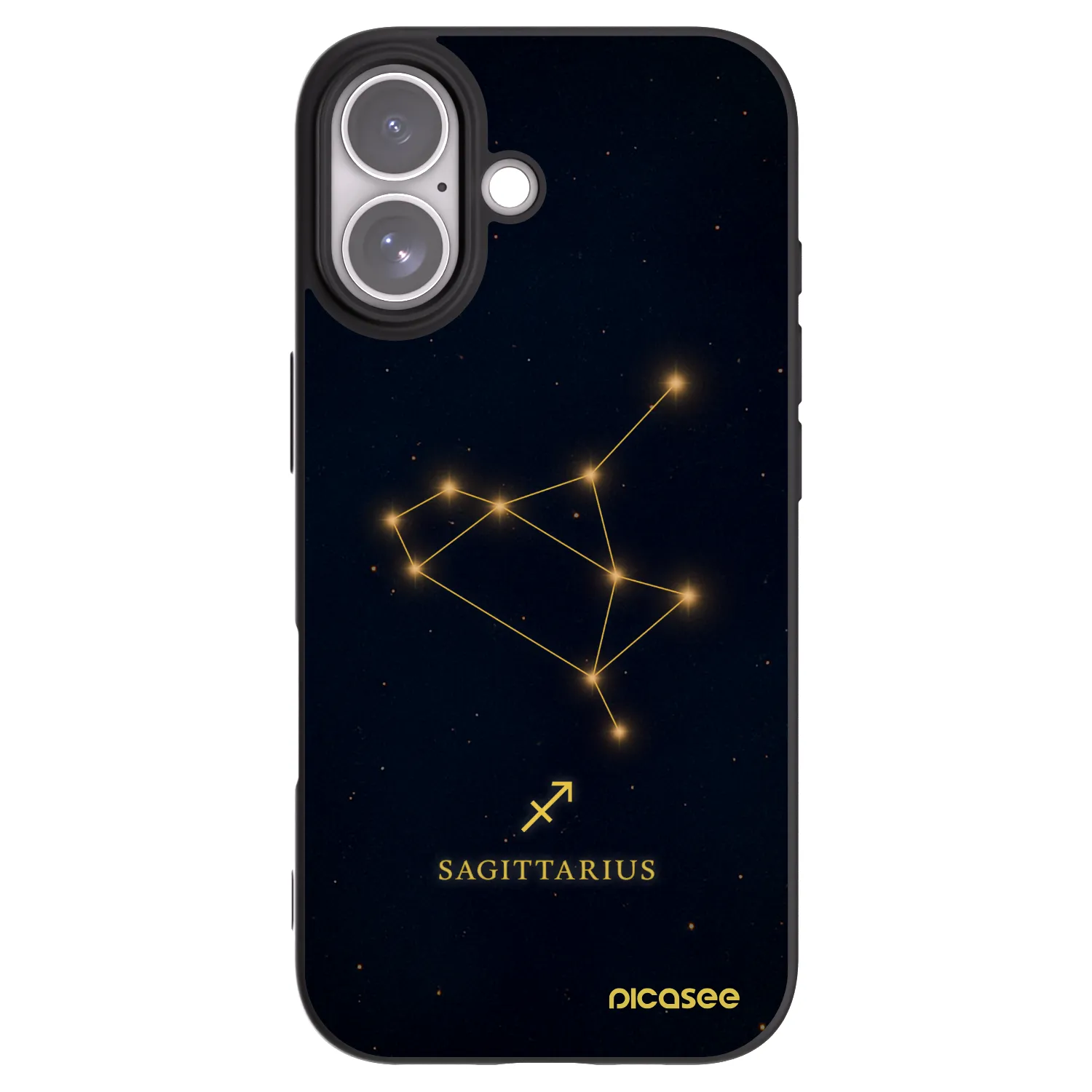 Picasee silikónový čierny obal pre Apple iPhone 17 - SAGITTARIUS
