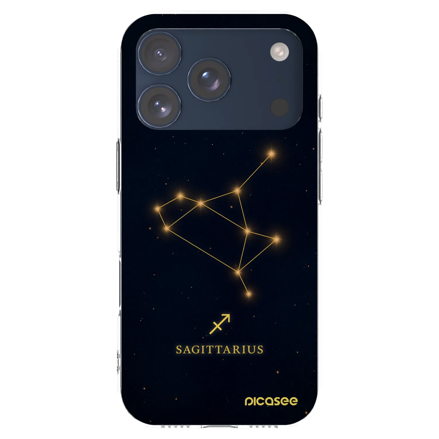 Picasee silikónový prehľadný obal pre Apple iPhone 17 Pro - SAGITTARIUS