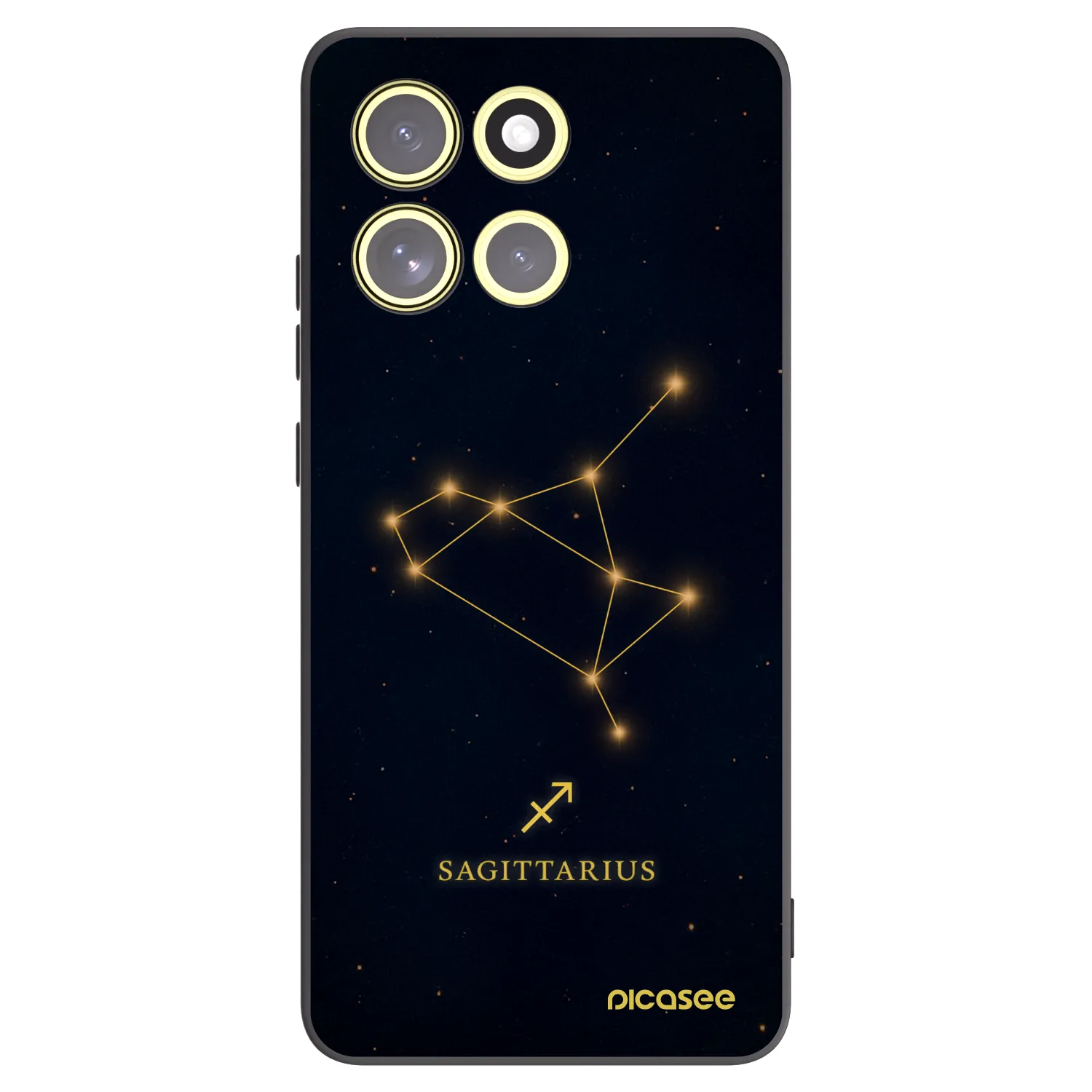 Picasee silikónový čierny obal pre Motorola Moto G86 5G - SAGITTARIUS