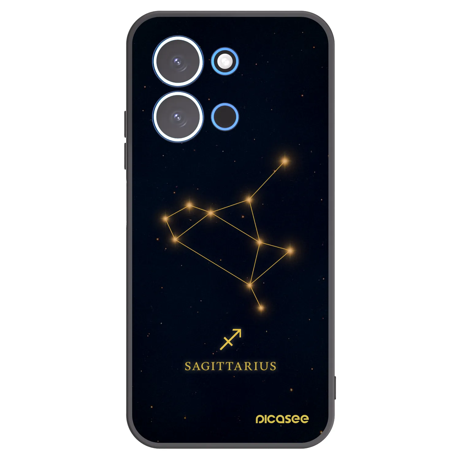 Picasee silikónový čierny obal pre Xiaomi Redmi 15C 4G - SAGITTARIUS