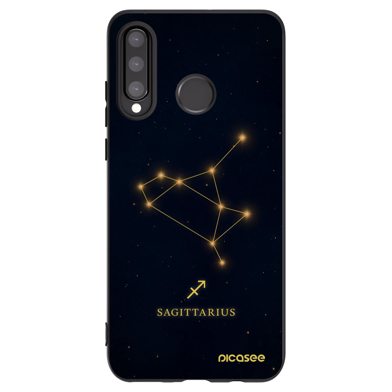 Picasee silikónový čierny obal pre Huawei P30 Lite - SAGITTARIUS