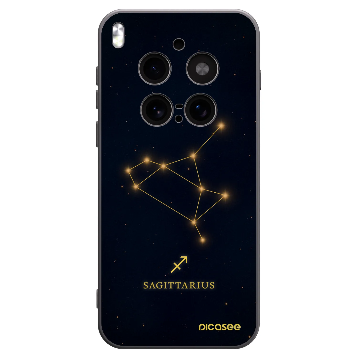 Picasee silikónový čierny obal pre Vivo X300 Pro - SAGITTARIUS