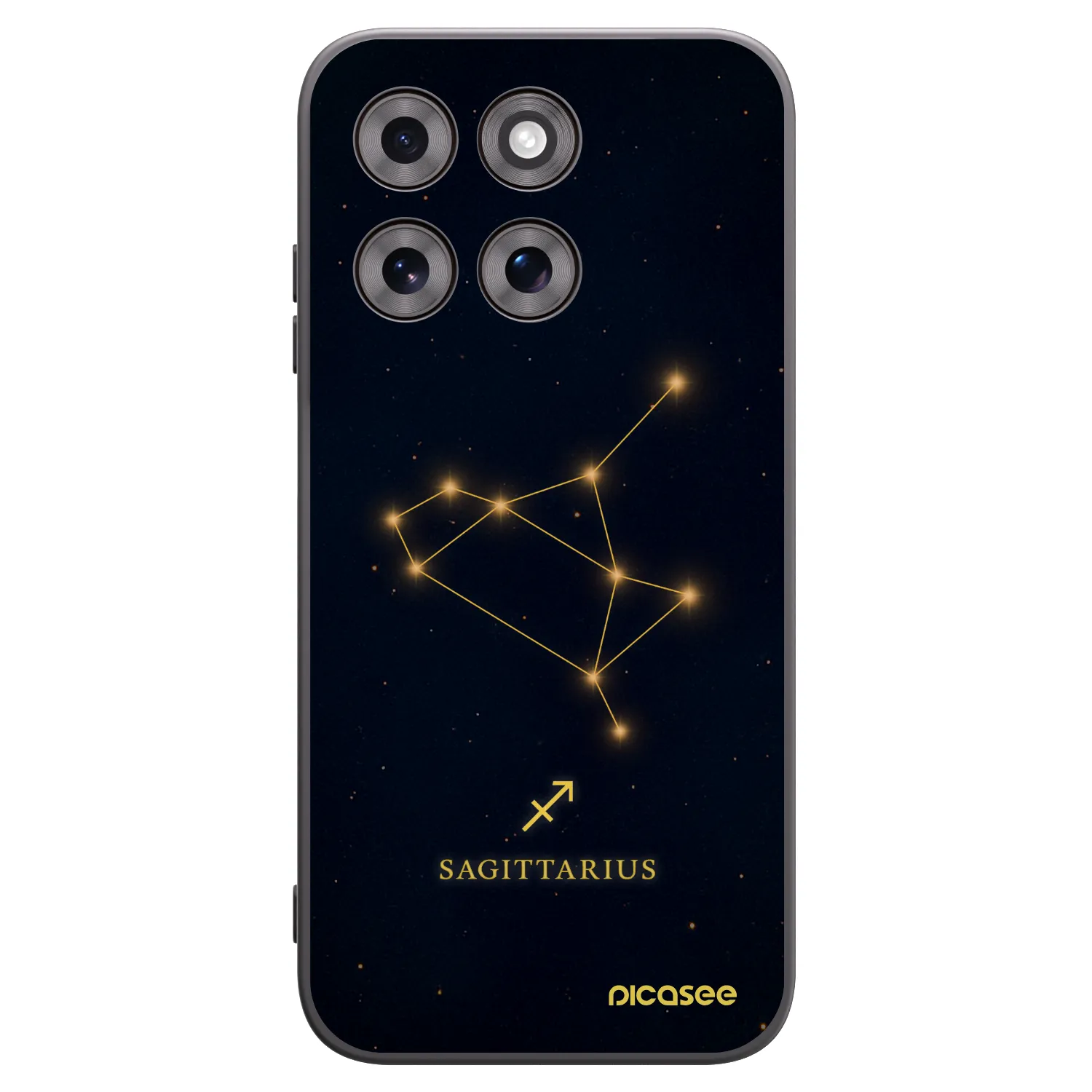 Picasee silikónový čierny obal pre Motorola Moto G77 - SAGITTARIUS
