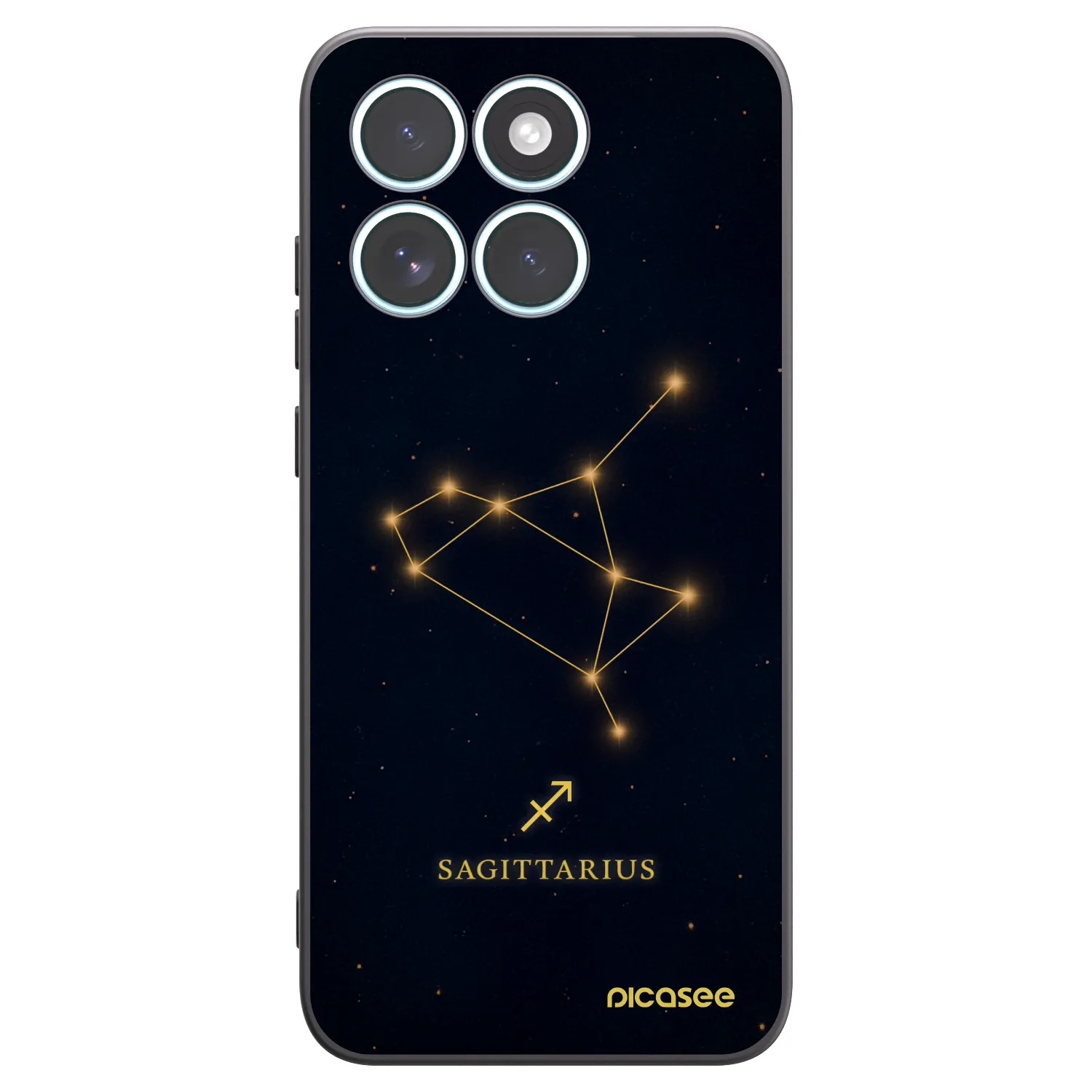 Picasee silikónový čierny obal pre Motorola Edge 70 Fusion - SAGITTARIUS