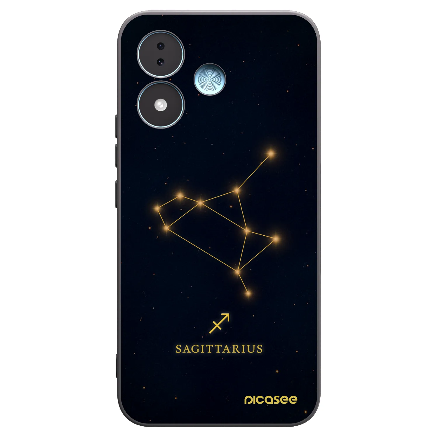 Picasee silikónový čierny obal pre Xiaomi Redmi Note 17 5G - SAGITTARIUS