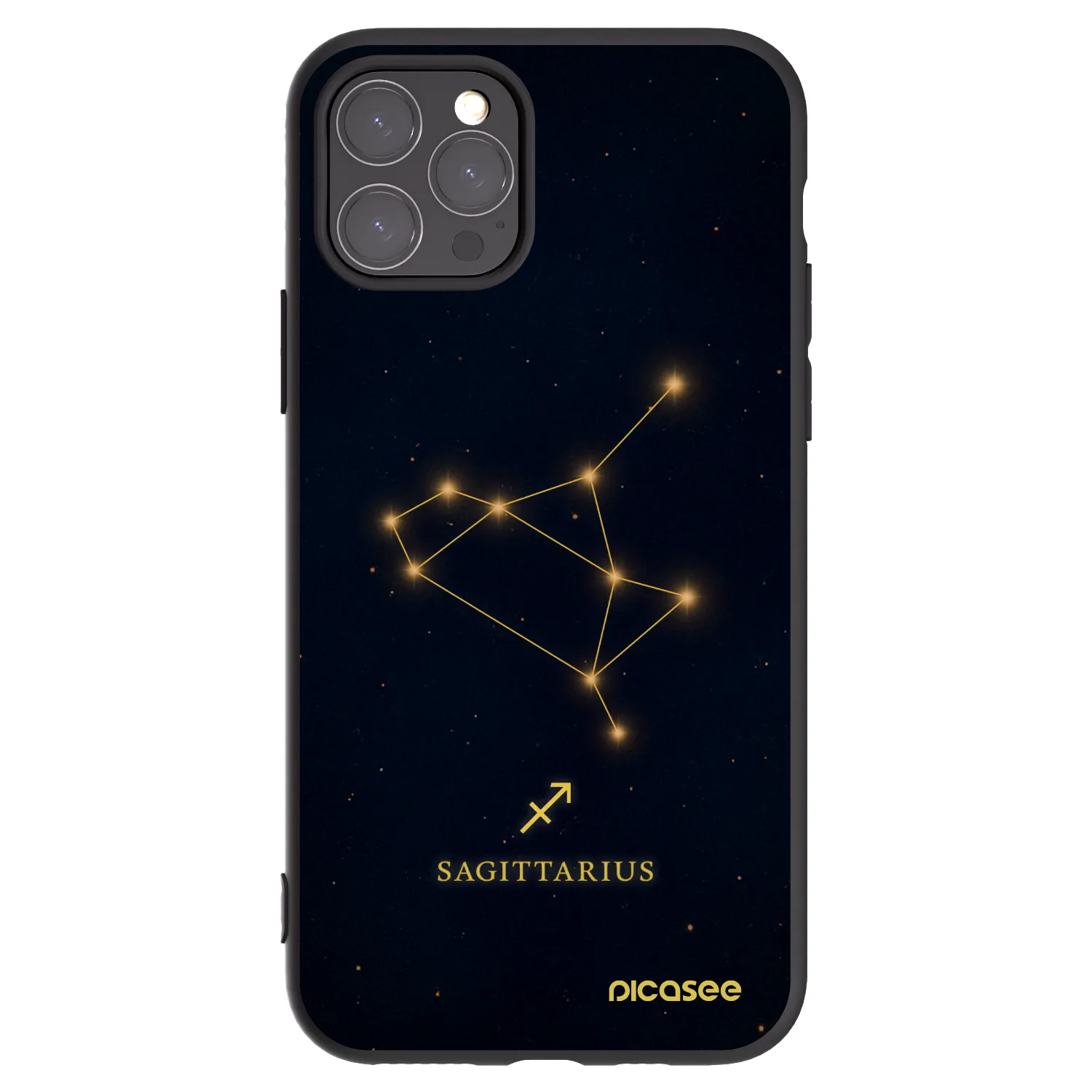 Picasee silikónový čierny obal pre Apple iPhone 11 Pro - SAGITTARIUS