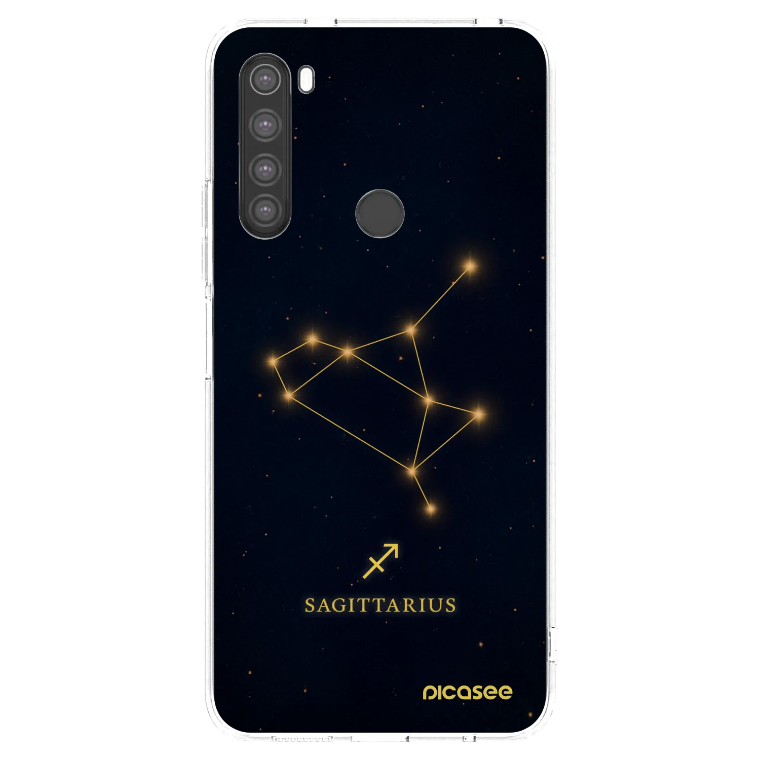 Picasee silikónový prehľadný obal pre Xiaomi Redmi Note 8 - SAGITTARIUS