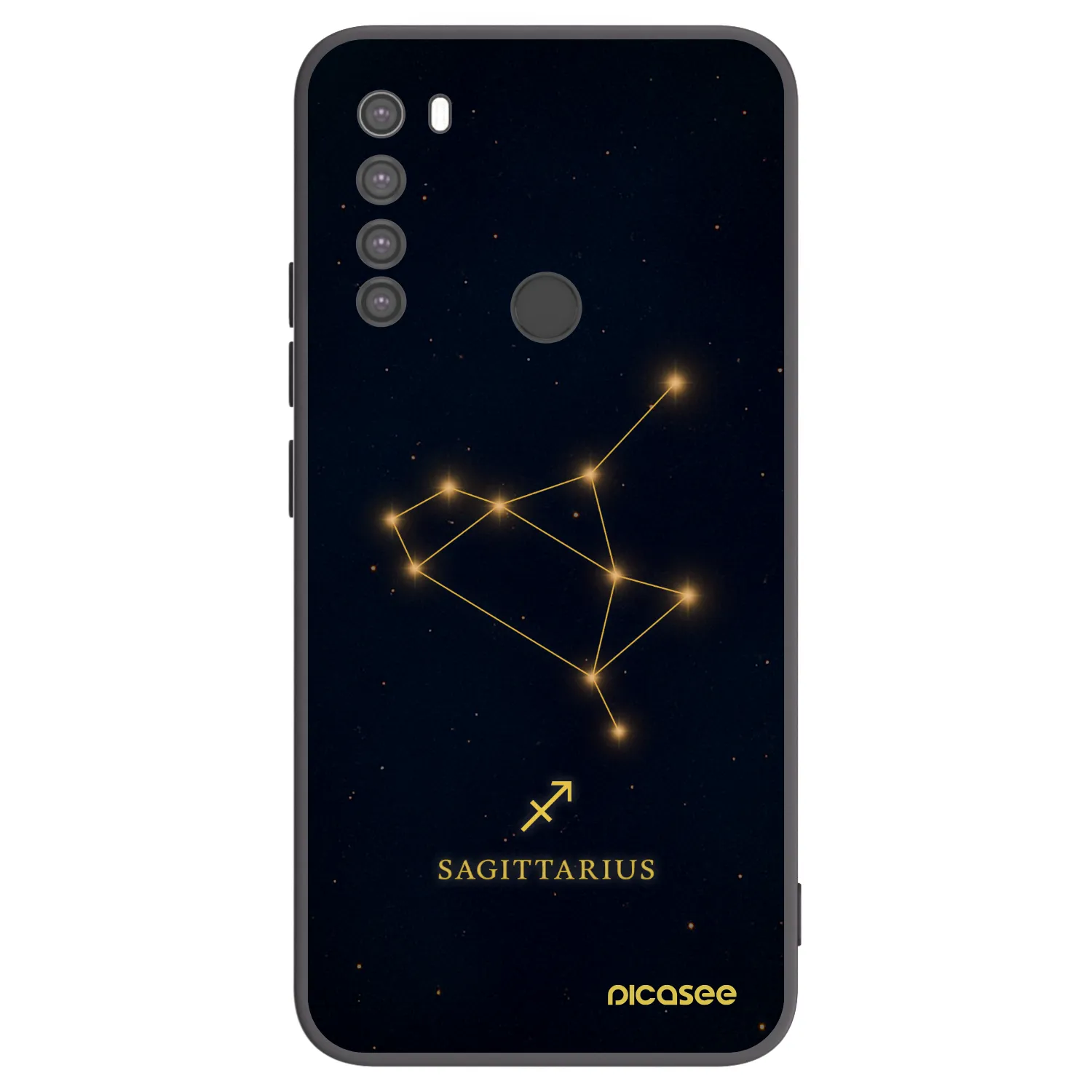 Picasee silikónový čierny obal pre Xiaomi Redmi Note 8 - SAGITTARIUS