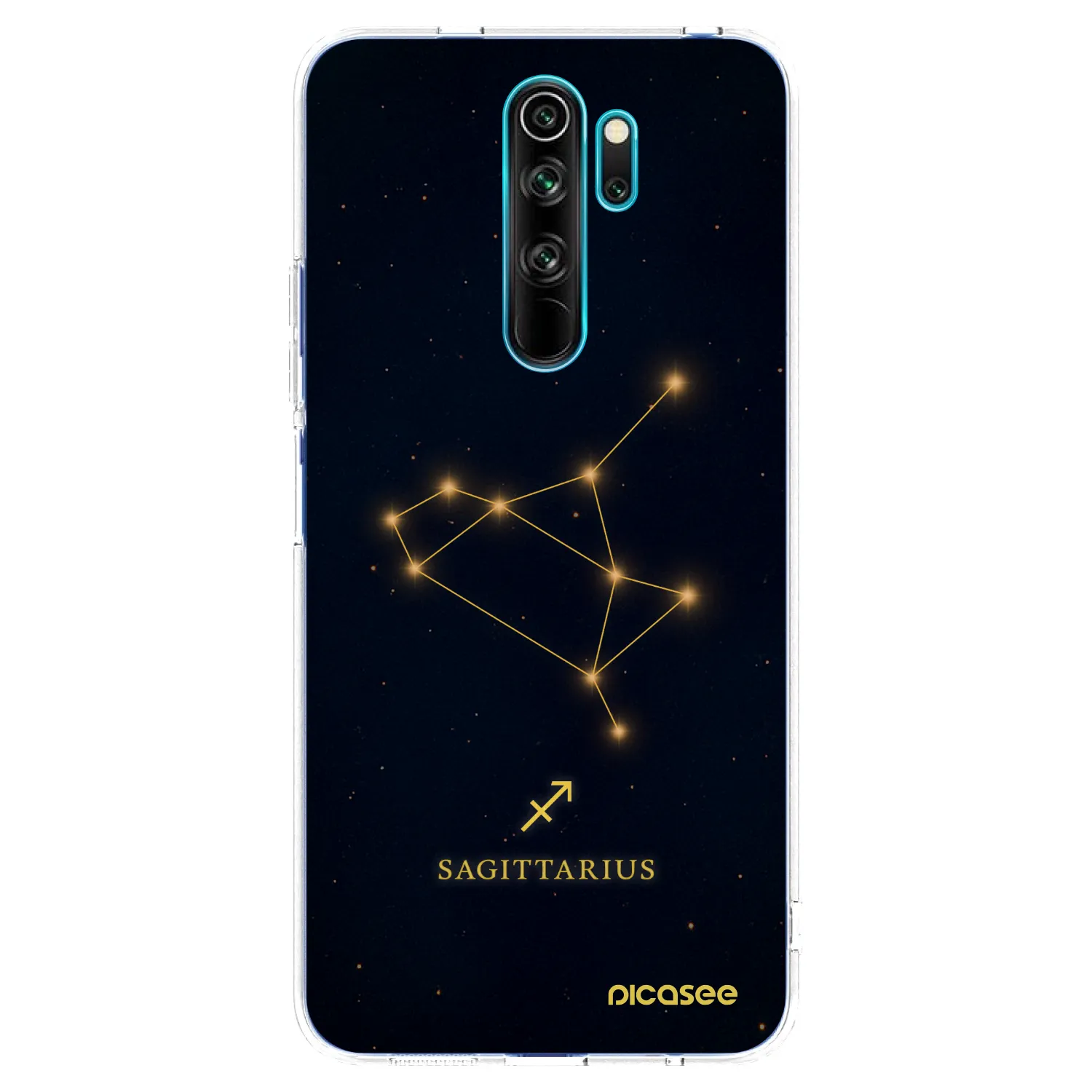 Picasee silikónový prehľadný obal pre Xiaomi Redmi Note 8 Pro - SAGITTARIUS