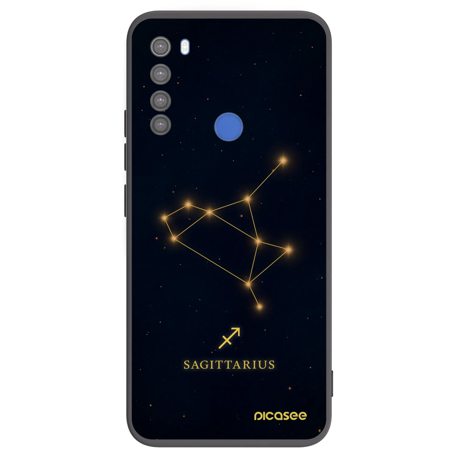 Picasee silikónový čierny obal pre Xiaomi Redmi Note 8T - SAGITTARIUS