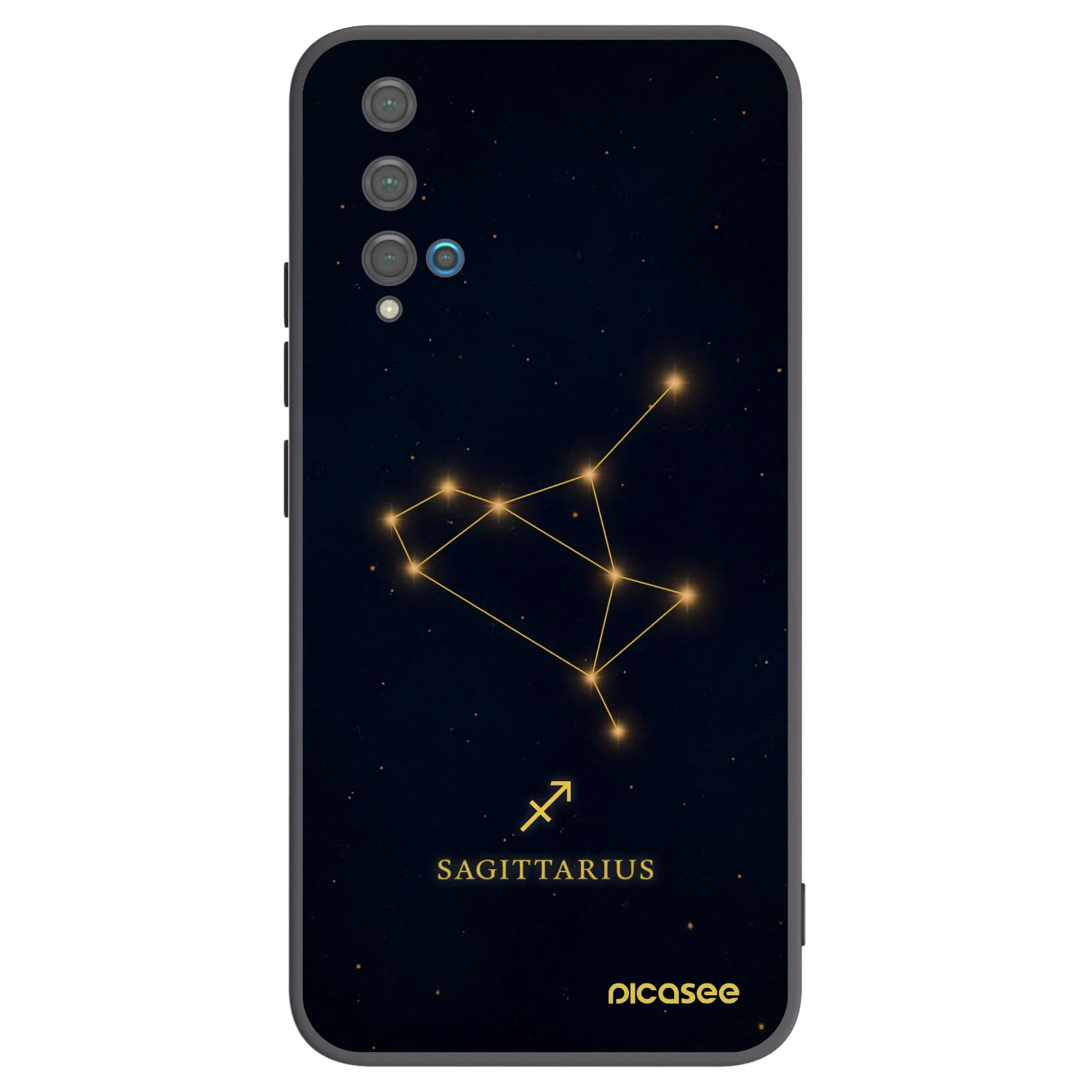 Picasee silikónový čierny obal pre Huawei Nova 5T - SAGITTARIUS
